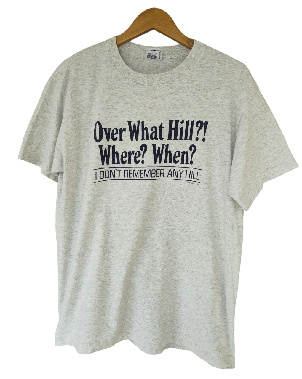 image of 80's Vintage Humor T in Grey, Men's (Size Medium)