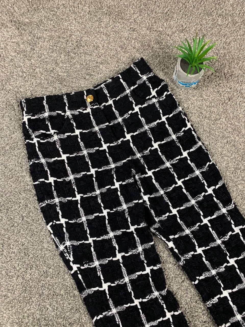 Balmain Balmain Checked Bouclé-Tweed Pants FR38 Size 27" / US 4 / IT 40 - 5 Thumbnail