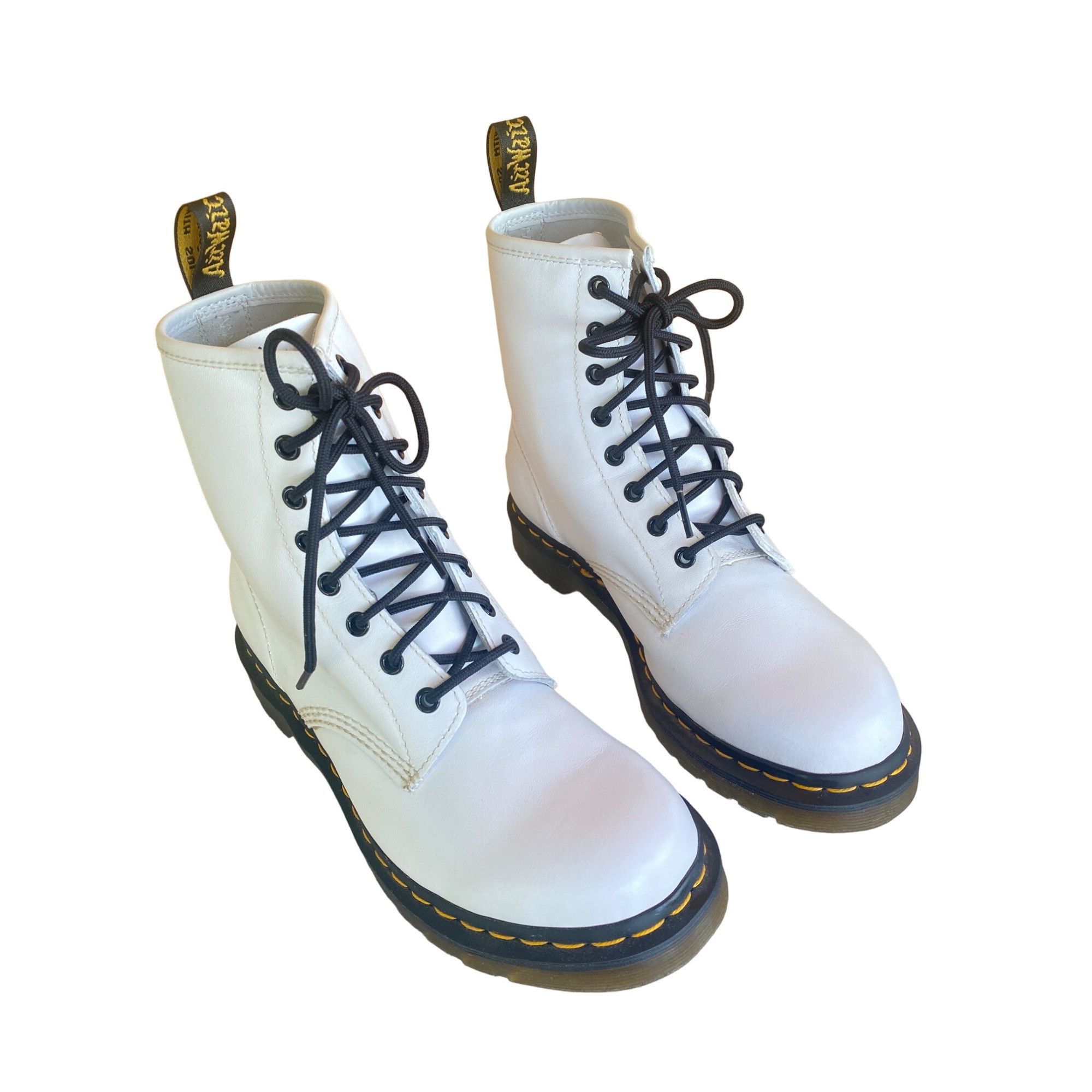 Dr. Martens New Dr. Martens W's 10 EU 42 Smooth Leather Lace Up Boots Wh Size US 10 / IT 40 - 13 Thumbnail