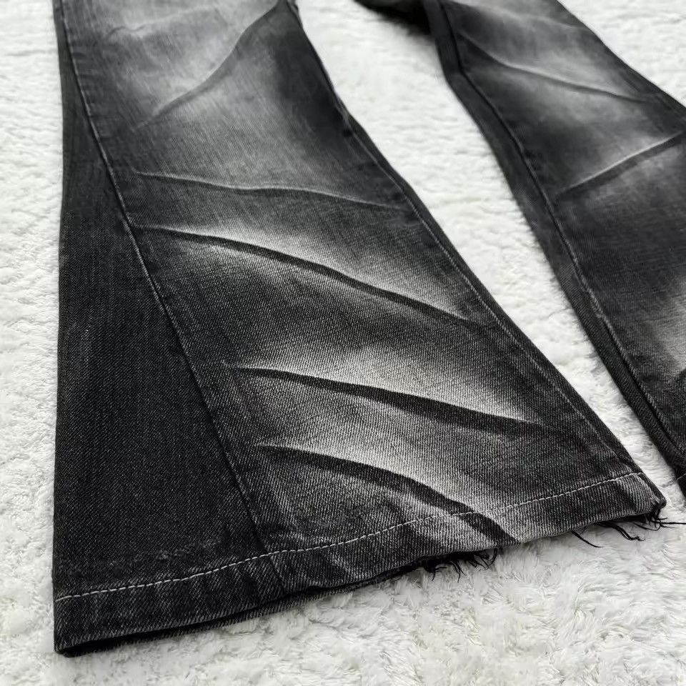 Japanese Brand Y2k Flared Lace Up Jean Size US 33 - 4 Thumbnail