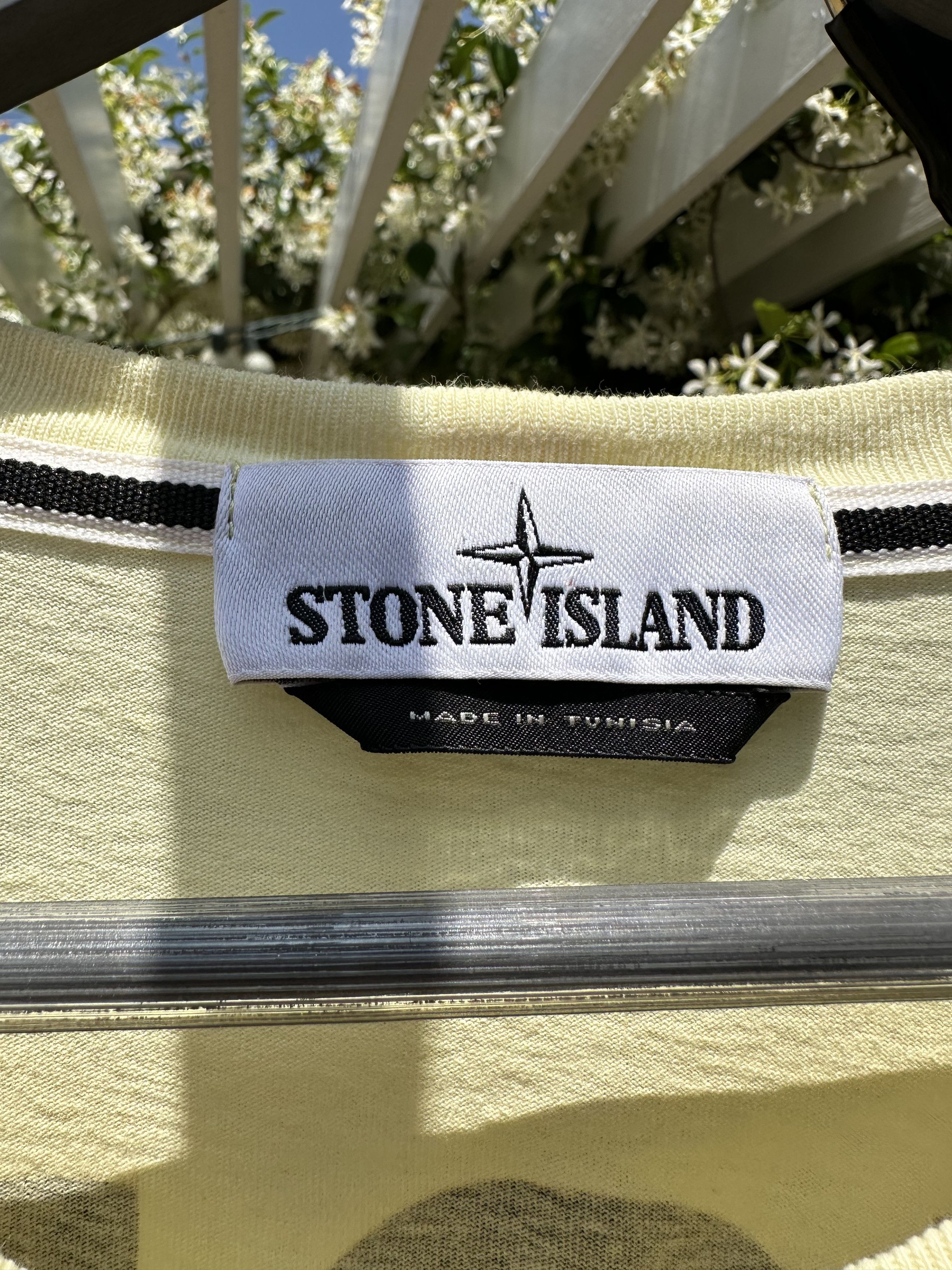 Stone Island Stone Island "Marble Three" Tee - Ivory - S/S21 2NS85 Size US XL / EU 56 / 4 - 5 Thumbnail