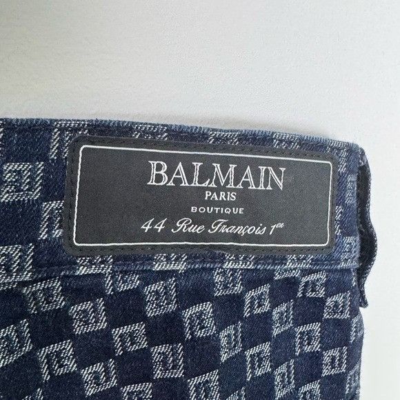 Balmain Balmain Monogram Jacquard Denim Jeans Blue Men’s Size 32 Size US 32 / EU 48 - 5 Thumbnail