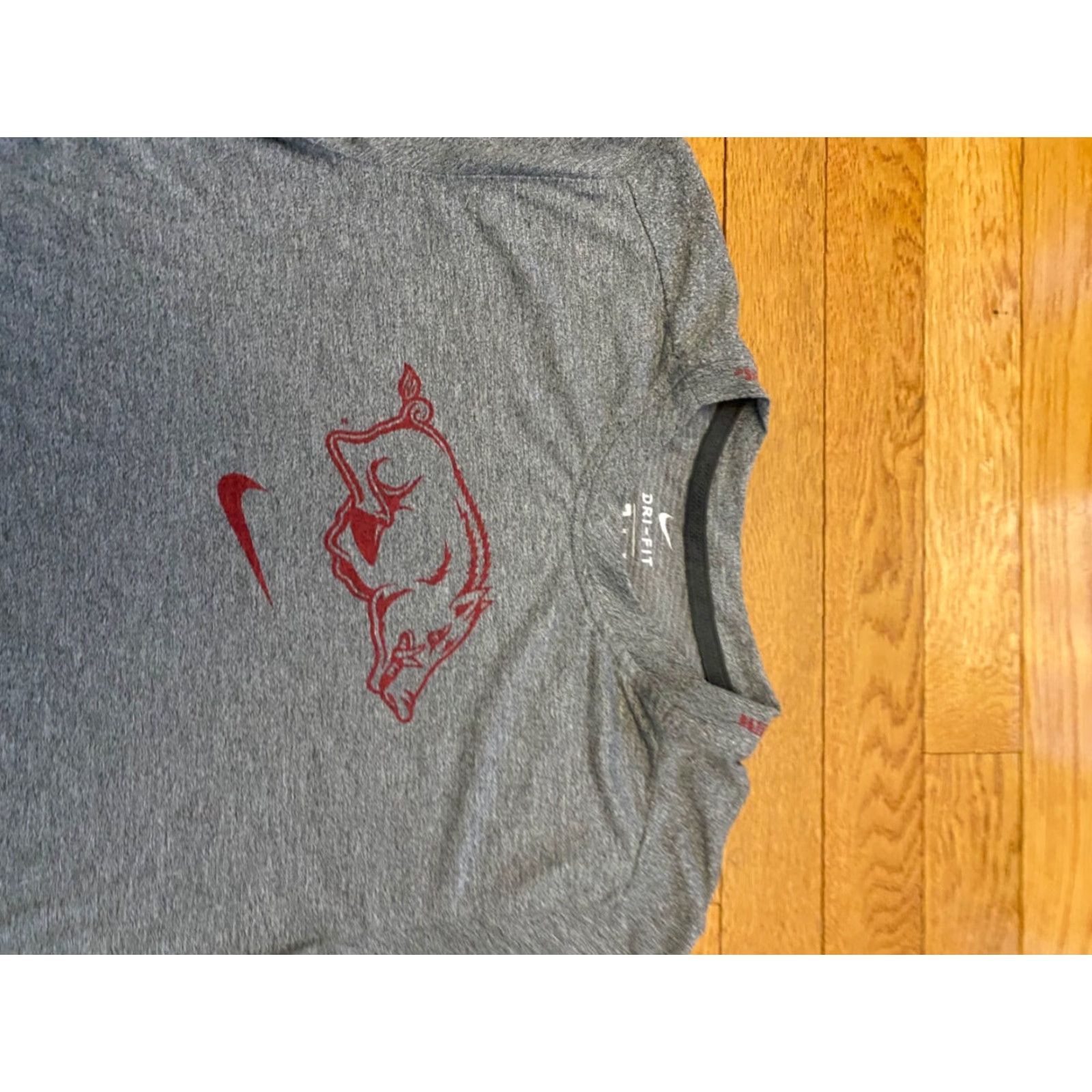Nike Nike Dri-Fit Arkansas Razorbacks Shirt M Long Sleeve Red Womens Mens Unisex Adult Activewear Size US M / EU 48-50 / 2 - 4 Thumbnail