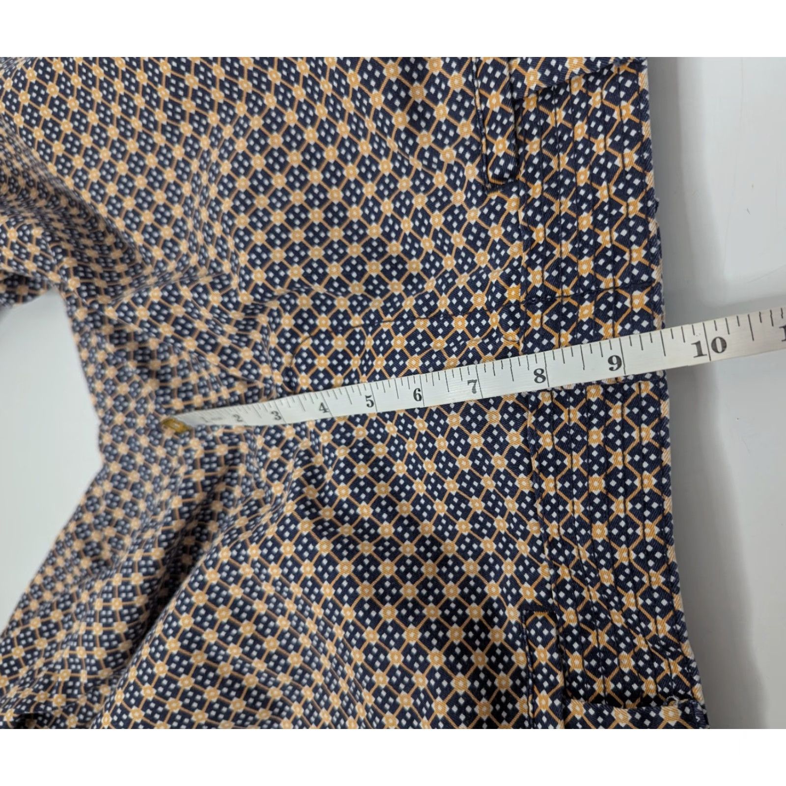 J.Crew J.CREW City Fit Pants Navy Cotton Blend Regular Tapered Flat Front Zip Pockets Women's Size 12 Size 34" / US 12 / IT 48 - 6 Thumbnail