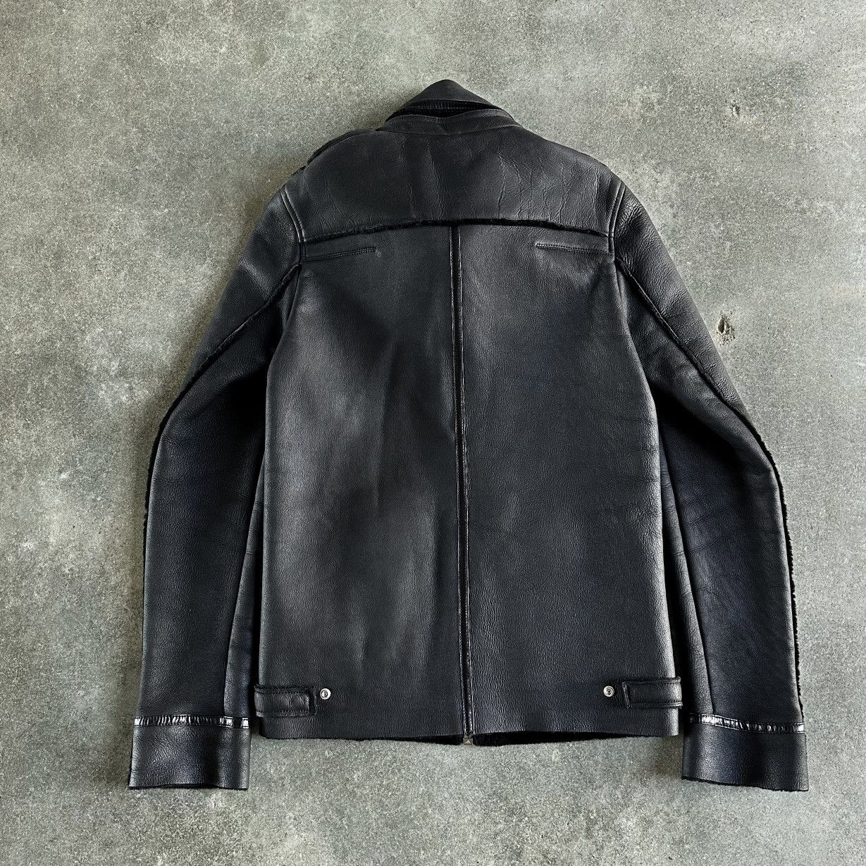 Dior RUNWAY Dior FW10 Mouton Lamb Skin Shearling Leather Jacket Size US S / EU 44-46 / 1 - 4 Thumbnail