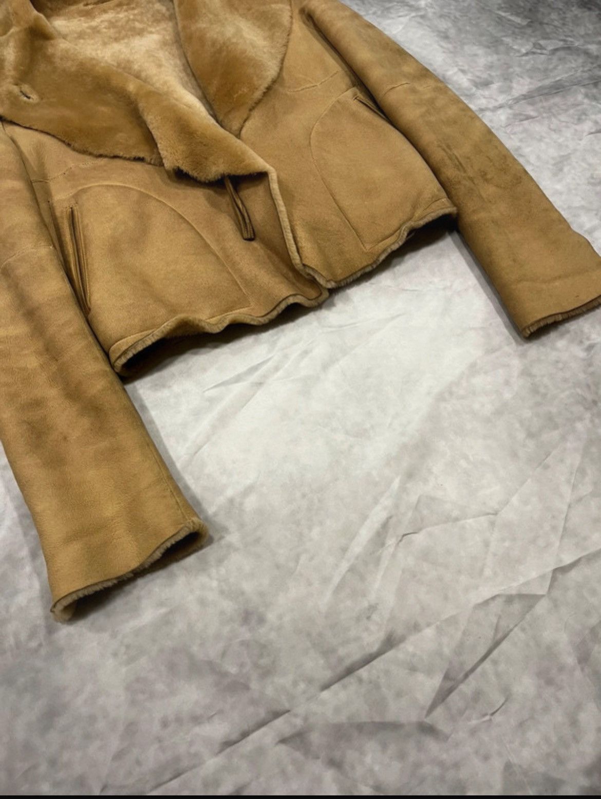 Issey Miyake Issey Miyake Shearling Leather Jacket Vintage Avant Garde Size M / US 6-8 / IT 42-44 - 4 Thumbnail