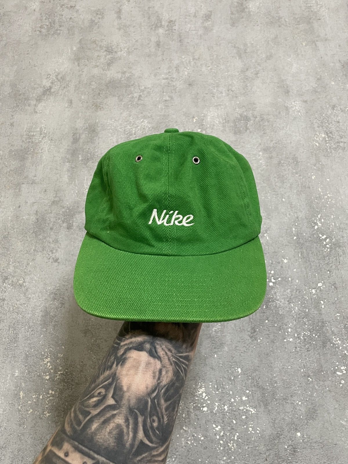 Rare Vintage Nike Y2K Green Baseball Cap Men’s