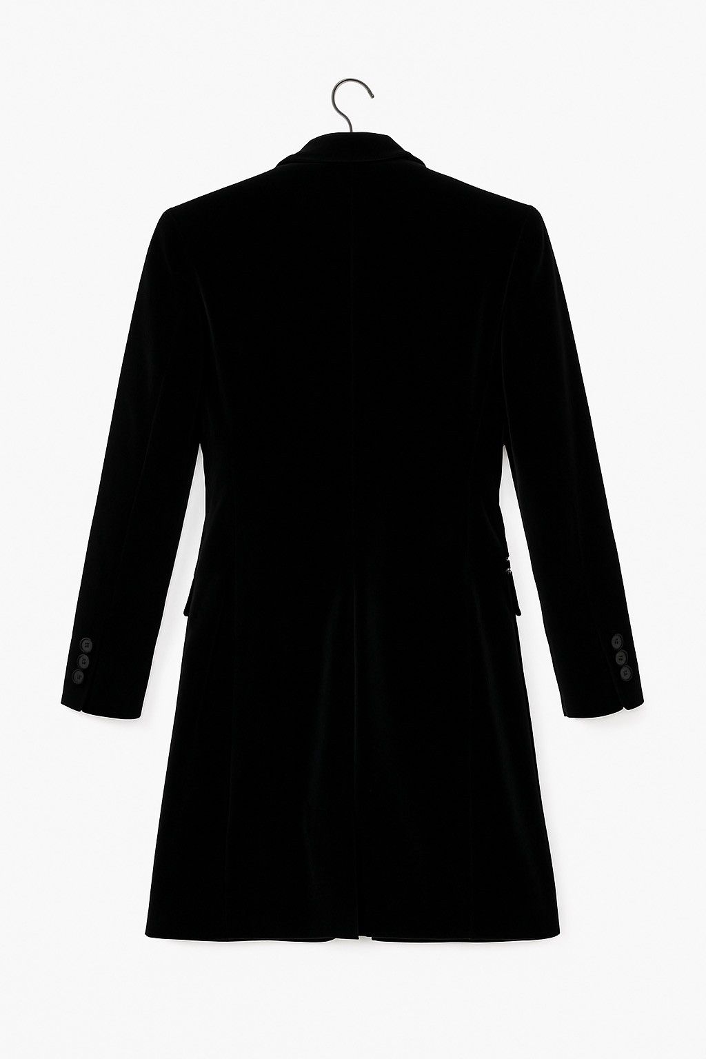 Valentino VAL by Valentino Vintage Velvet Coat – Black Double Breasted Size XS / US 0-2 / IT 36-38 - 2 Thumbnail