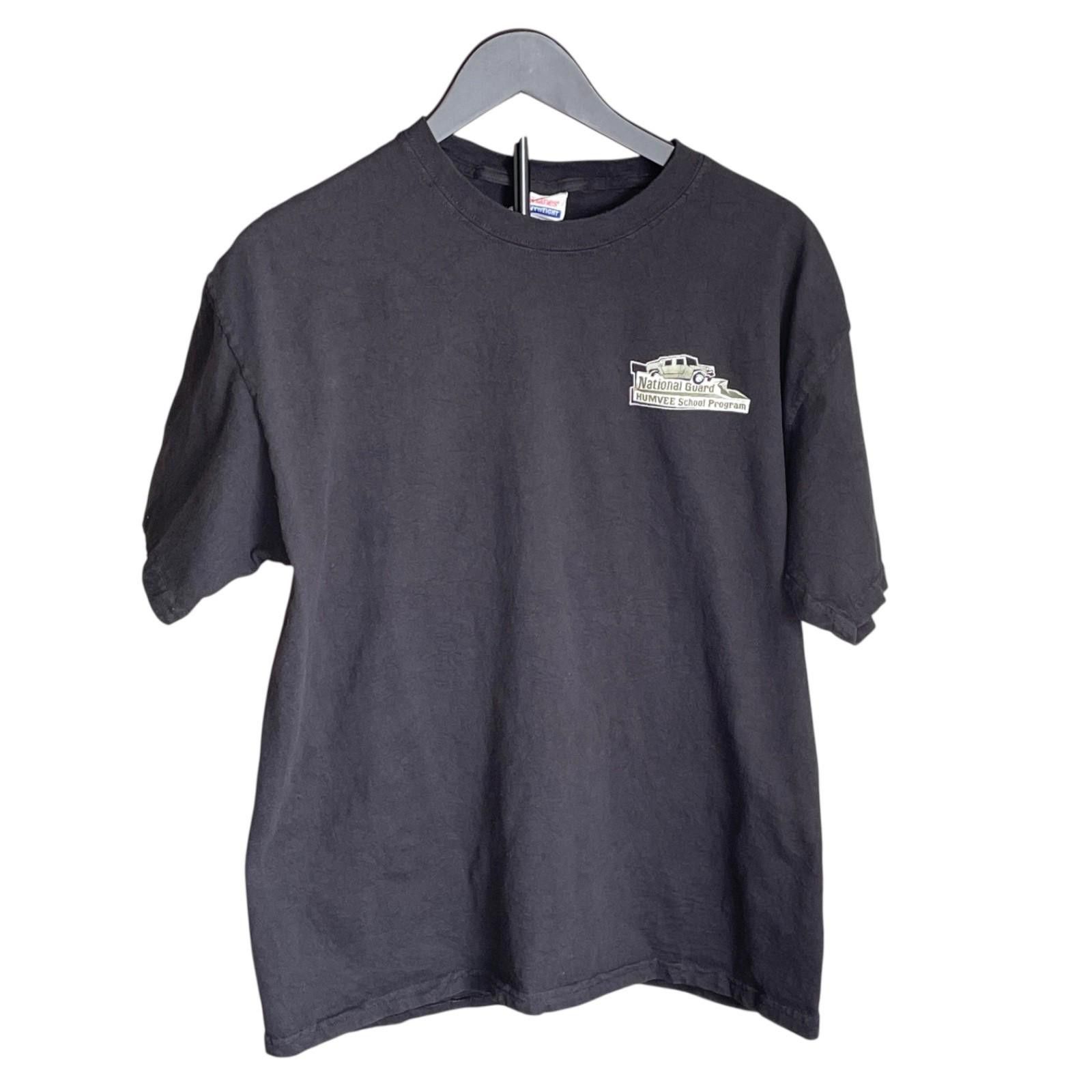 Hanes National Guard Humvee T-Shirt Military Logo Tee Men’s Large Size US L / EU 52-54 / 3 - 2 Thumbnail