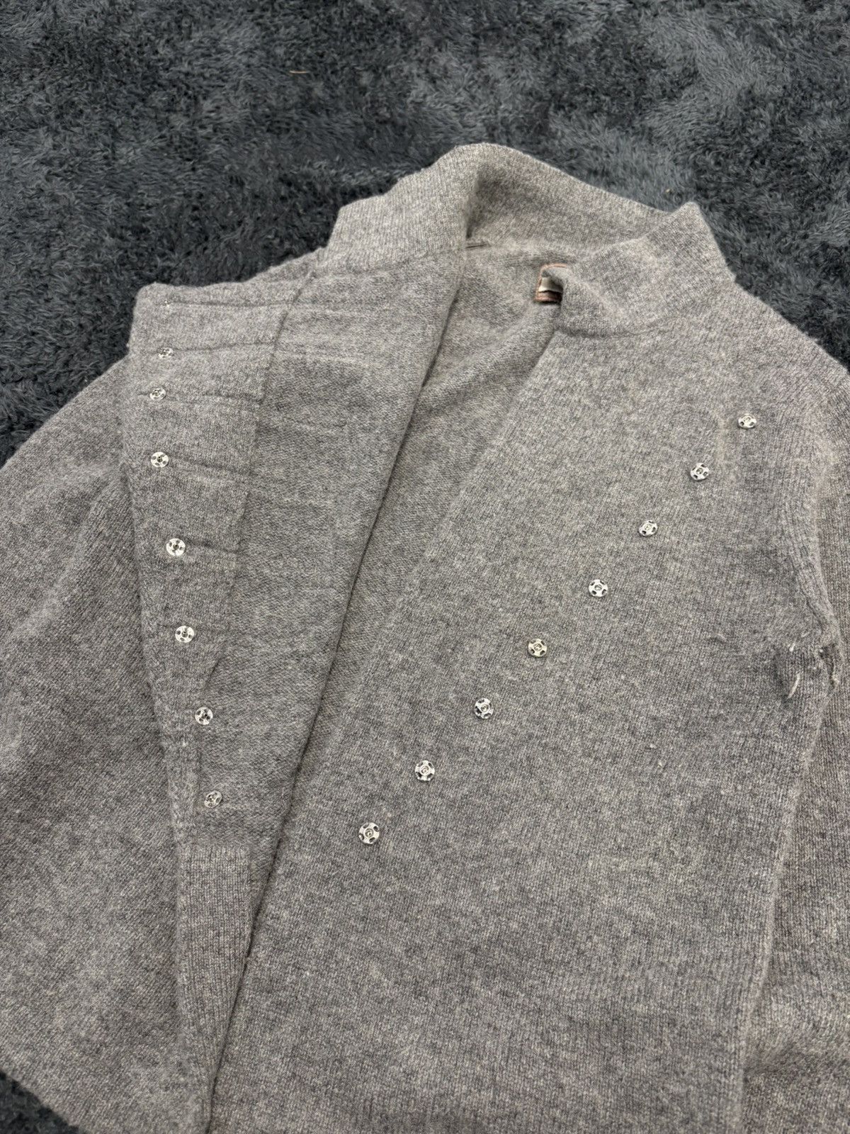 Hysteric Glamour × Undercover 00s Napoleon Military Wool Sweater YSL PPFM Balmain Vibe Size S / US 4 / IT 40 - 7 Thumbnail