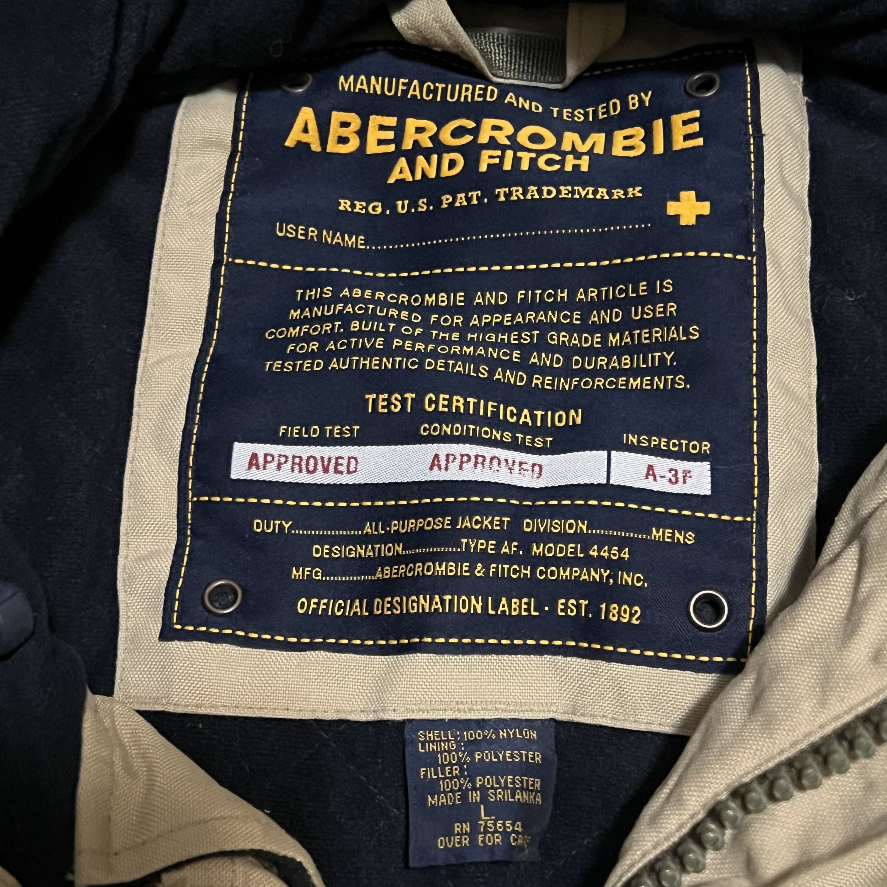Abercrombie & Fitch × Vintage Abercrombie and Fitch Military Surplus Jacket Size Large Tan Size US L / EU 52-54 / 3 - 5 Thumbnail