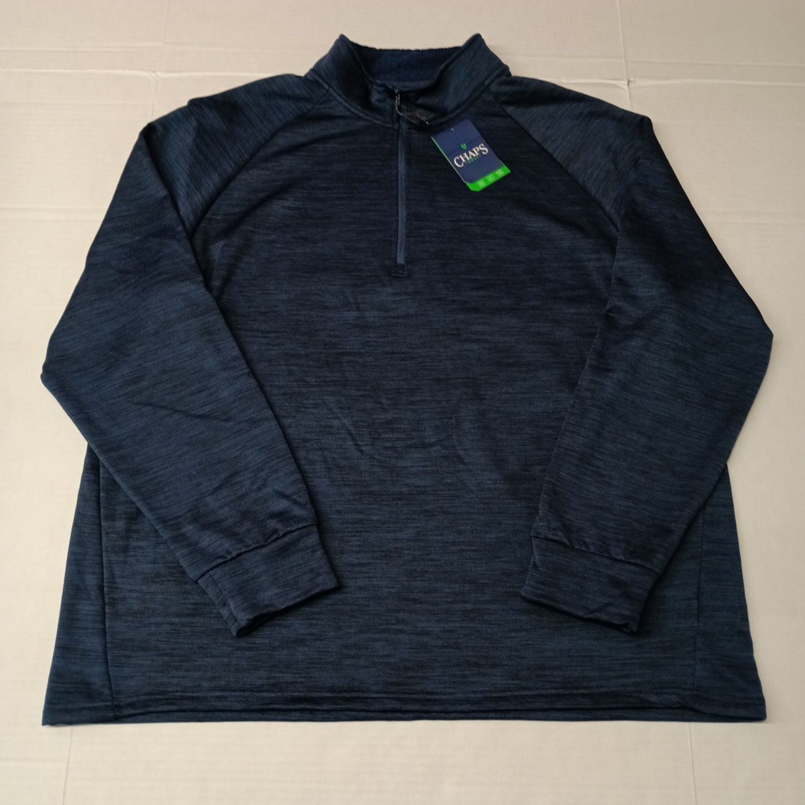 Chaps Chaps Golf Men’s Pullover 1/4 Zip Sweater Size 3XL Navy Blue Size US XXL / EU 58 / 5 - 1 Thumbnail