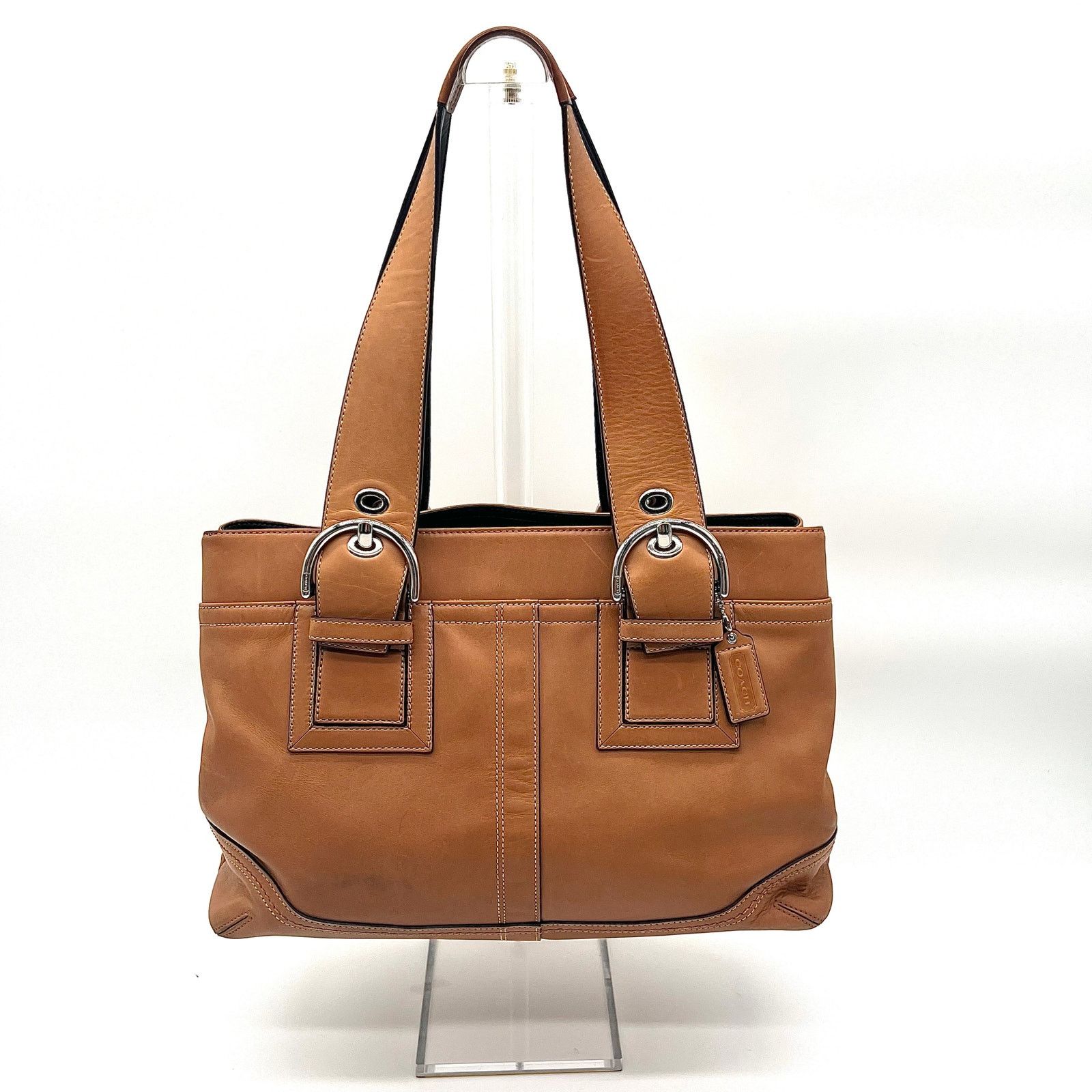 COACH Soho Leather Satchel Large Buckles