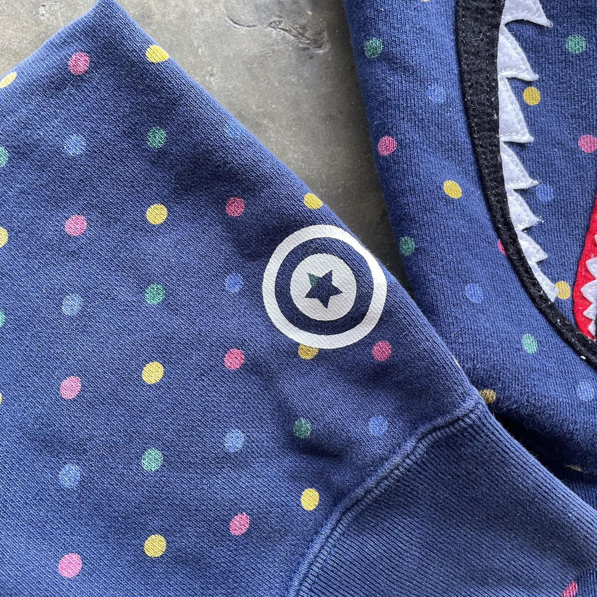 Bape Bape Polka Dot Shark Face Full Zip Hoodie Size US M / EU 48-50 / 2 - 10 Thumbnail