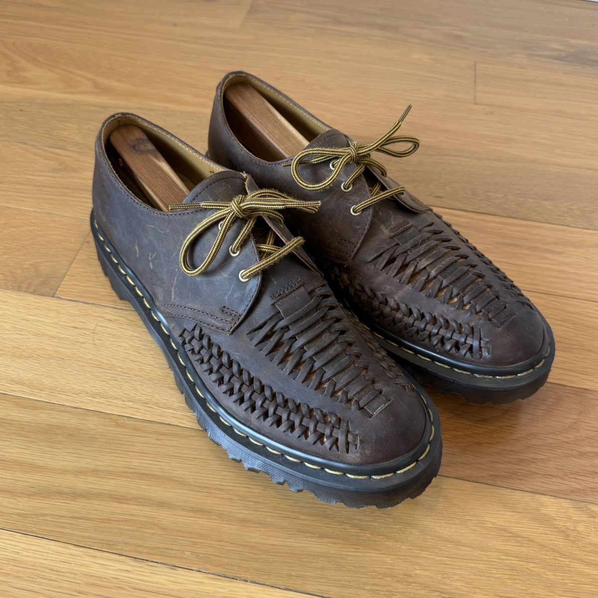 Dr. Martens Dr. Martens Ezra 3-Eye Distressed Woven Leather Oxford US 12 Size US 12 / EU 45 - 10 Thumbnail