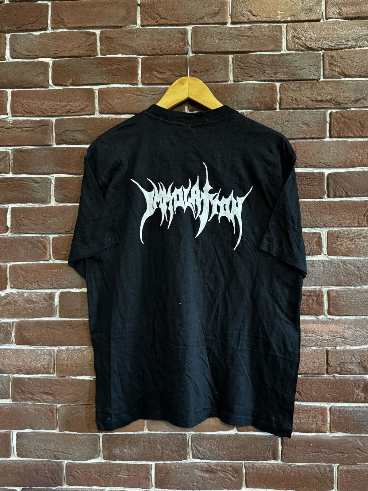 Band Tees Rare 90s Vintage Immolation Logo Metal Band Tshirt Grail Size US L / EU 52-54 / 3 - 2 Thumbnail
