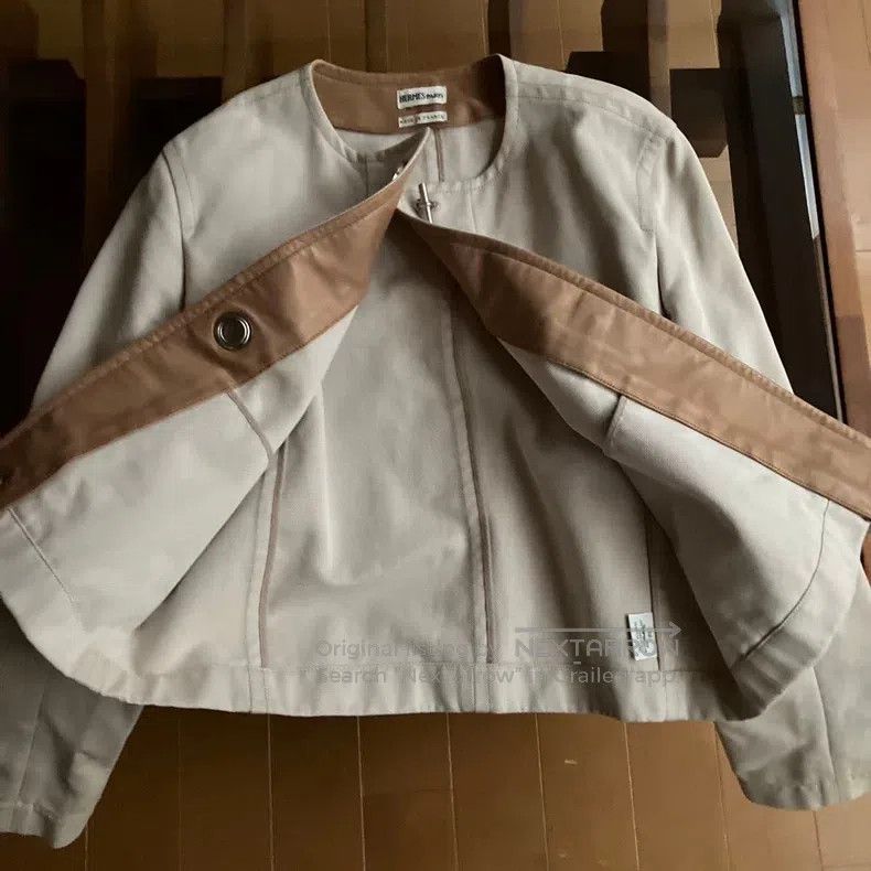 Hermes Hermes Lamb Leather Collarless Jacket Size XS / US 0-2 / IT 36-38 - 2 Thumbnail