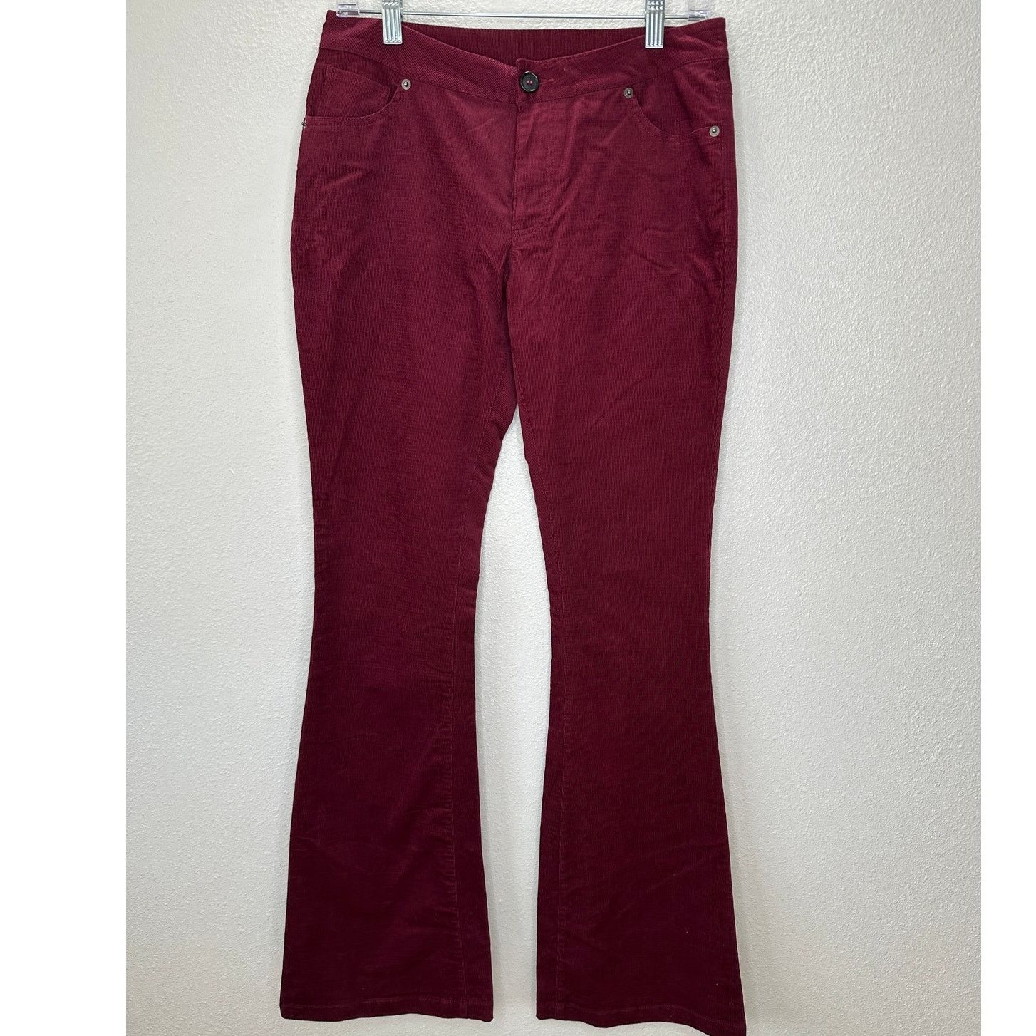 Other Jack Burgundy Red Corduroy Flare Low Rise Pants S Size 27" / US 4 / IT 40 - 1 Thumbnail