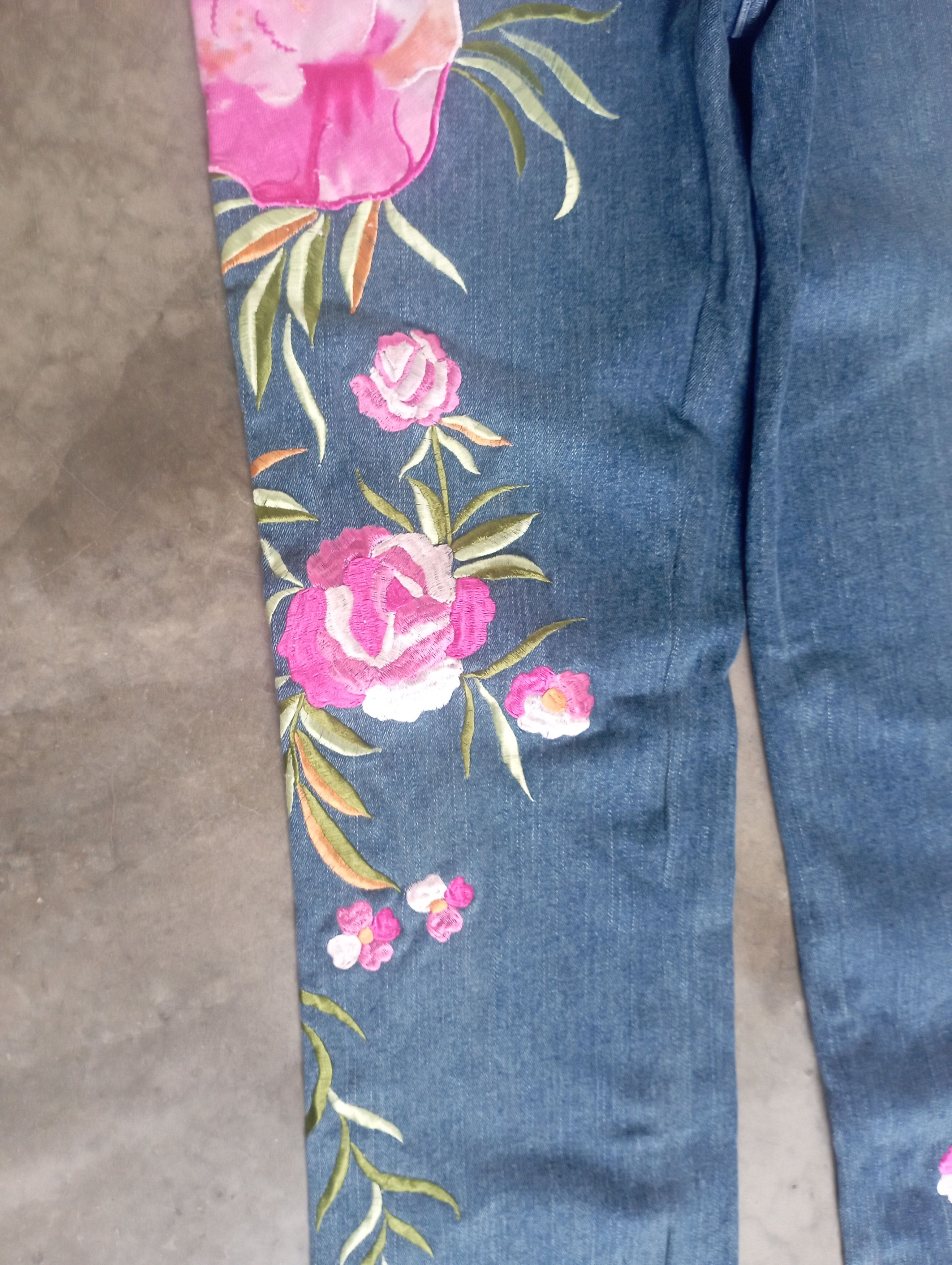 Hysteric Glamour Avant Garde New Lili Nucci Japan Embroidered Flowerd Jeans Size 28" / US 6 / IT 42 - 7 Thumbnail