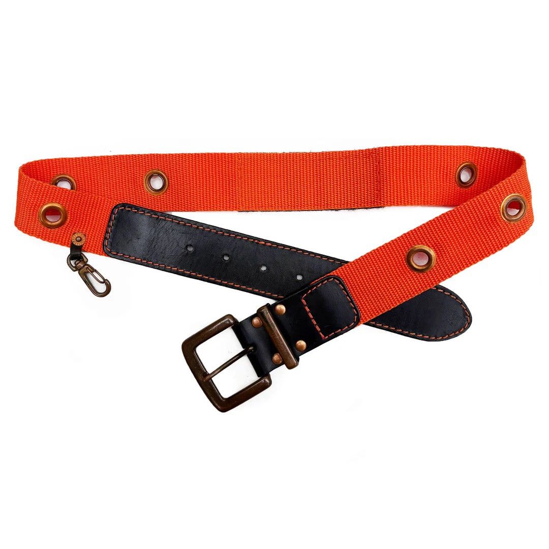 Jean Paul Gaultier Gaultier Jean’s 1995 95 90s Vintage Circuit Orange Belt Size ONE SIZE - 2 Thumbnail