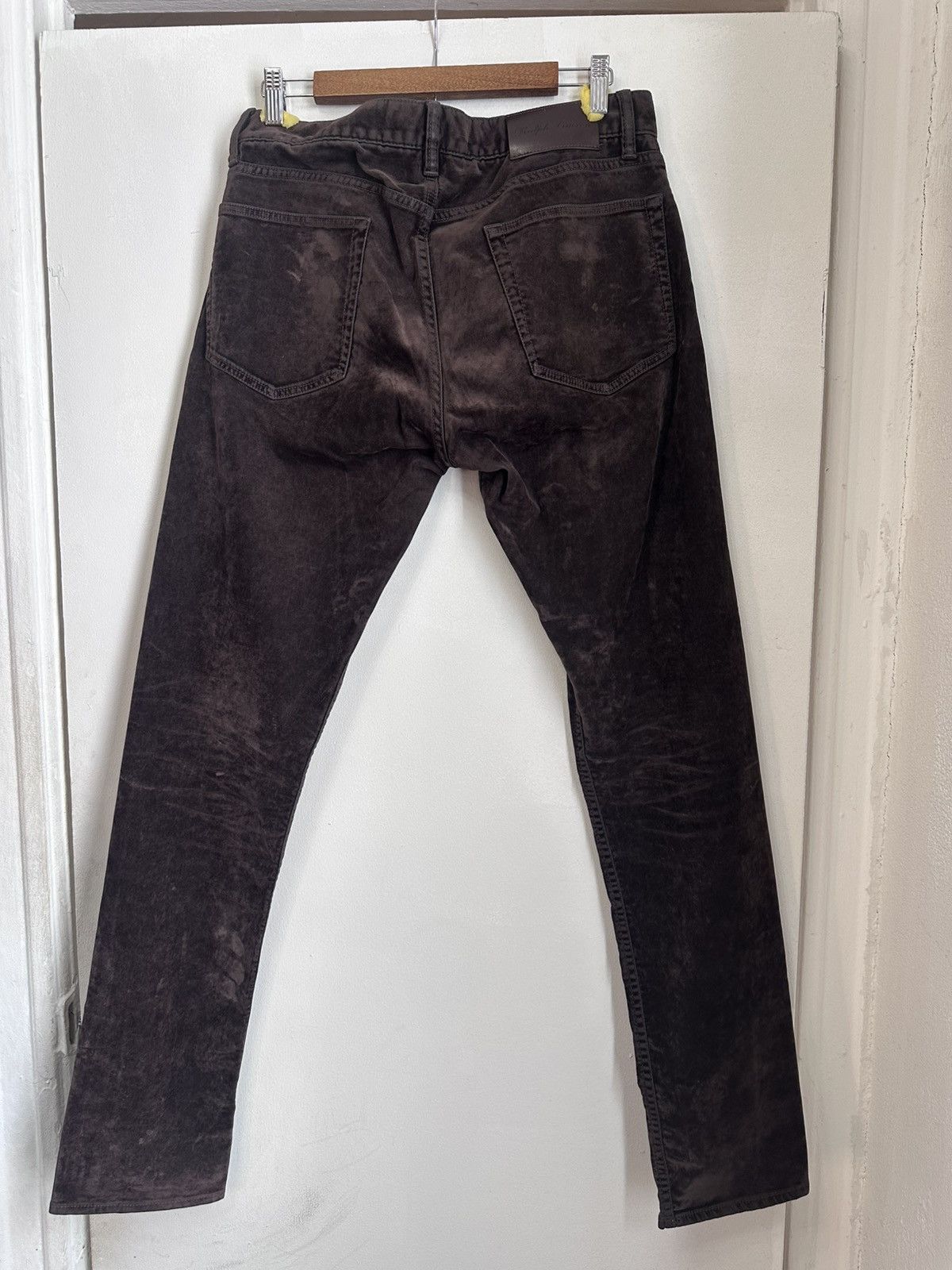 Ralph Lauren Purple Label Slim fit brown velvet purple label pants Size US 32 / EU 48 - 2 Thumbnail