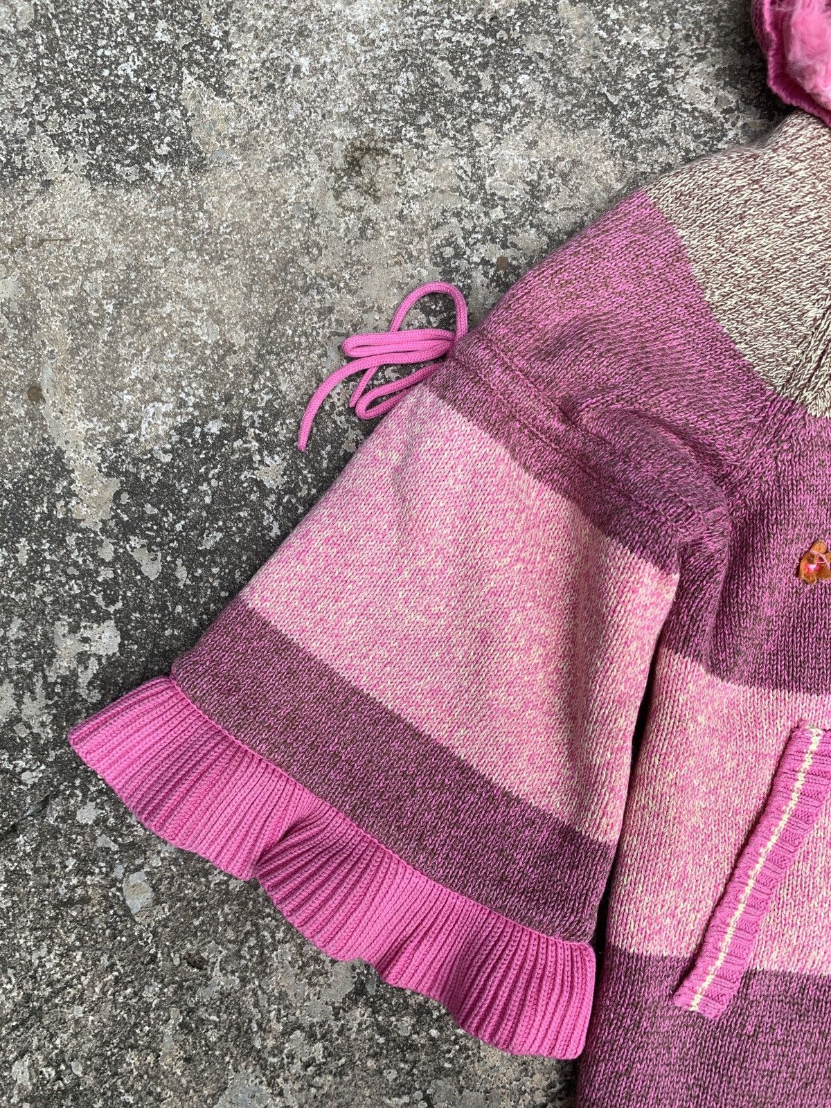 Japanese Brand × Vintage y2k Love Valen Embroidery Flared Fux Button up Baby Jacket Size S / US 4 / IT 40 - 4 Thumbnail