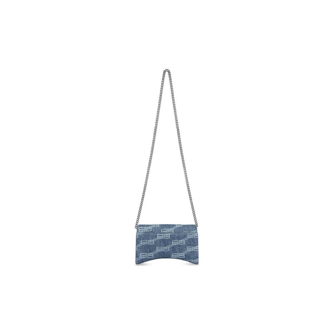 Balenciaga o1srvl11e1224 Size: OS / Wallet On Chain BB Monogram Denim Size ONE SIZE - 4 Thumbnail