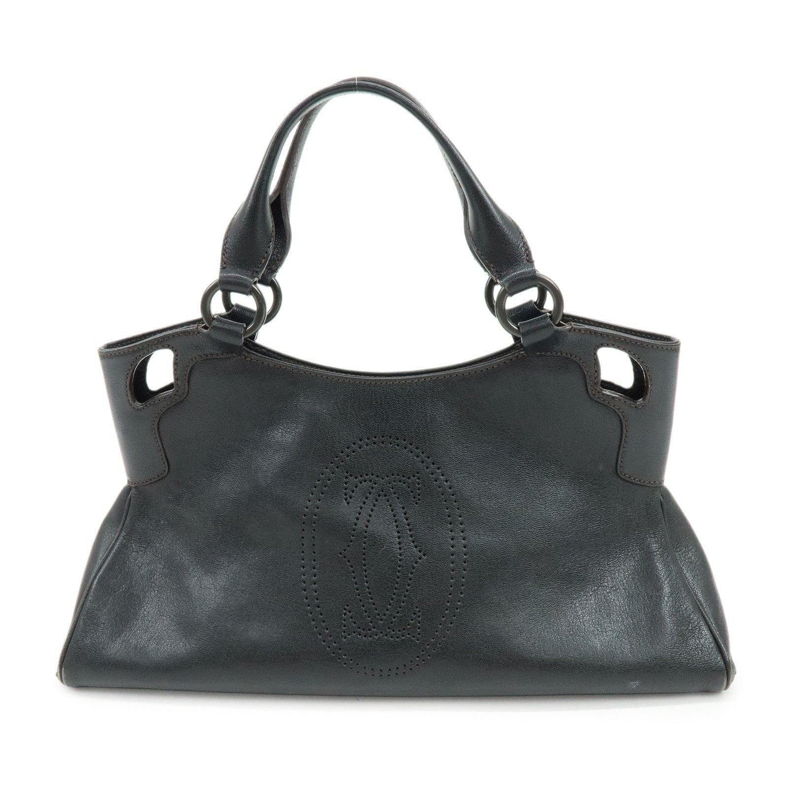 Cartier Cartier Marcello de Cartier Leather Tote Black Size ONE SIZE - 1 Thumbnail
