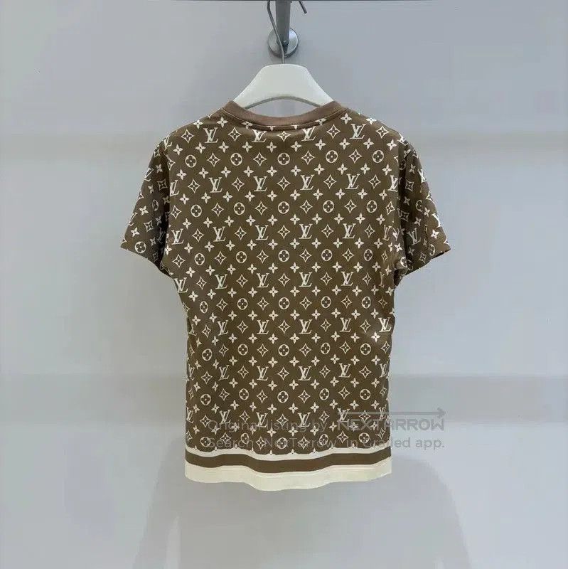 Other Louis Vuitton Brown Logo Short Sleeve T. Size XS / US 0-2 / IT 36-38 - 2 Thumbnail