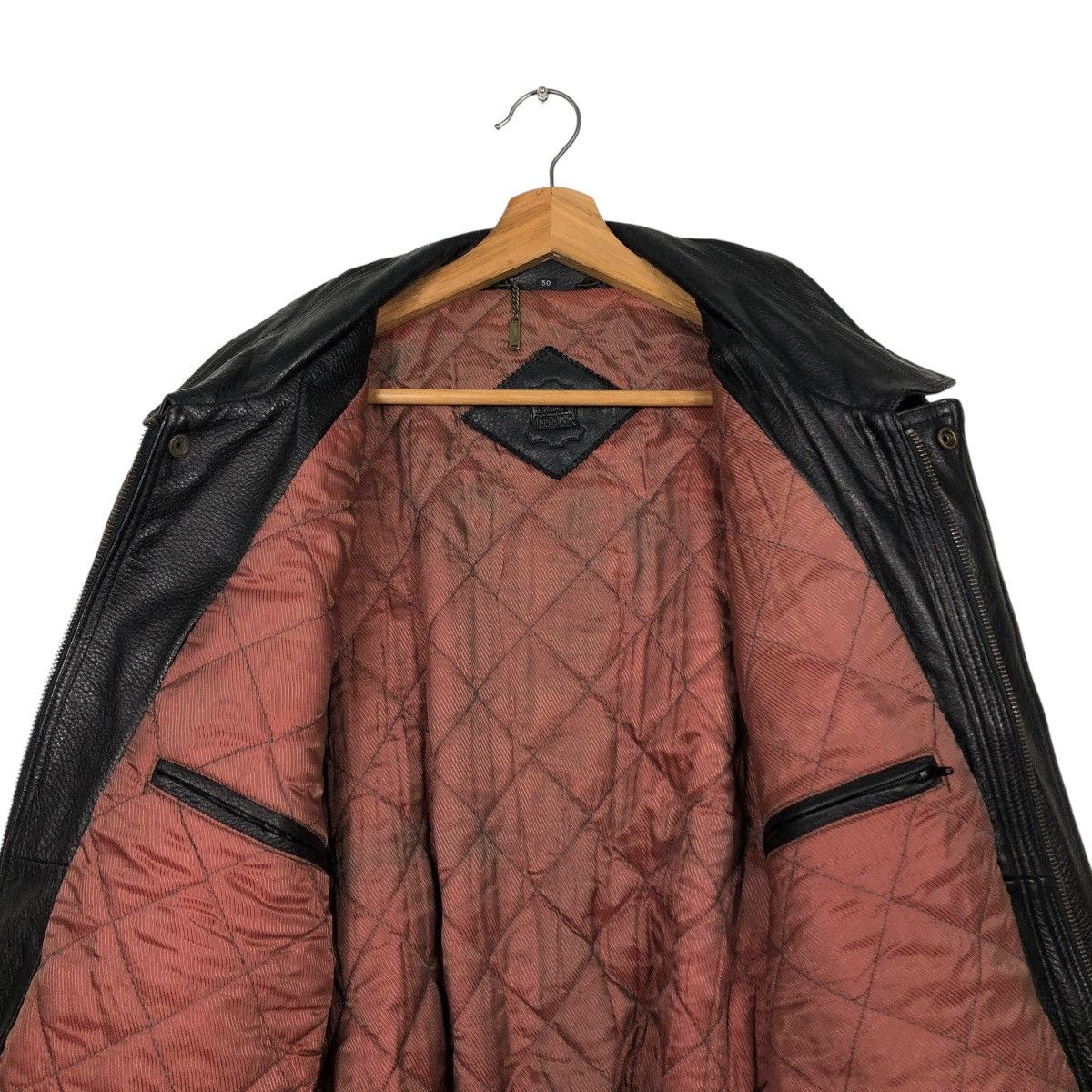 Aero Leathers VINTAGE BIKER GENUINE LEATHER JACKET ECHT LEDER ISSEY MIYAKE Size US M / EU 48-50 / 2 - 16 Thumbnail