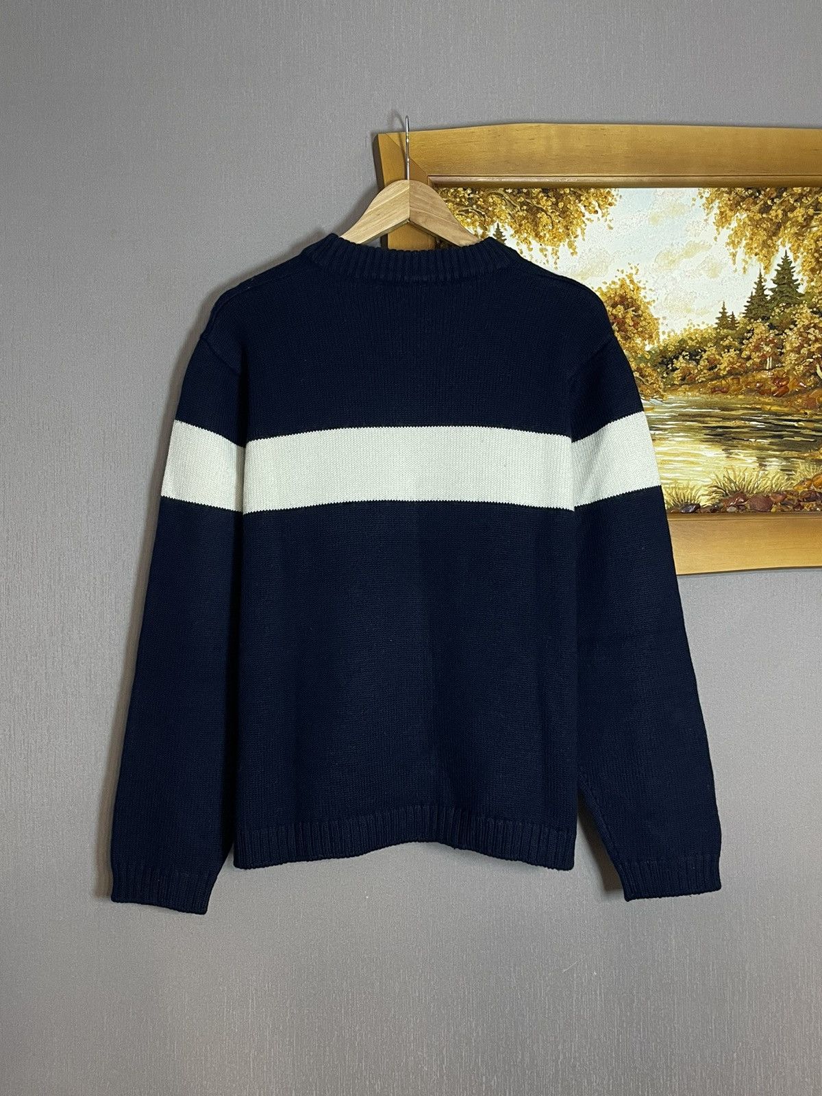 Diesel Rare 🔥 Vintage Diesel D Logo Knit Sweater Jumper Crewneck Size US L / EU 52-54 / 3 - 7 Thumbnail