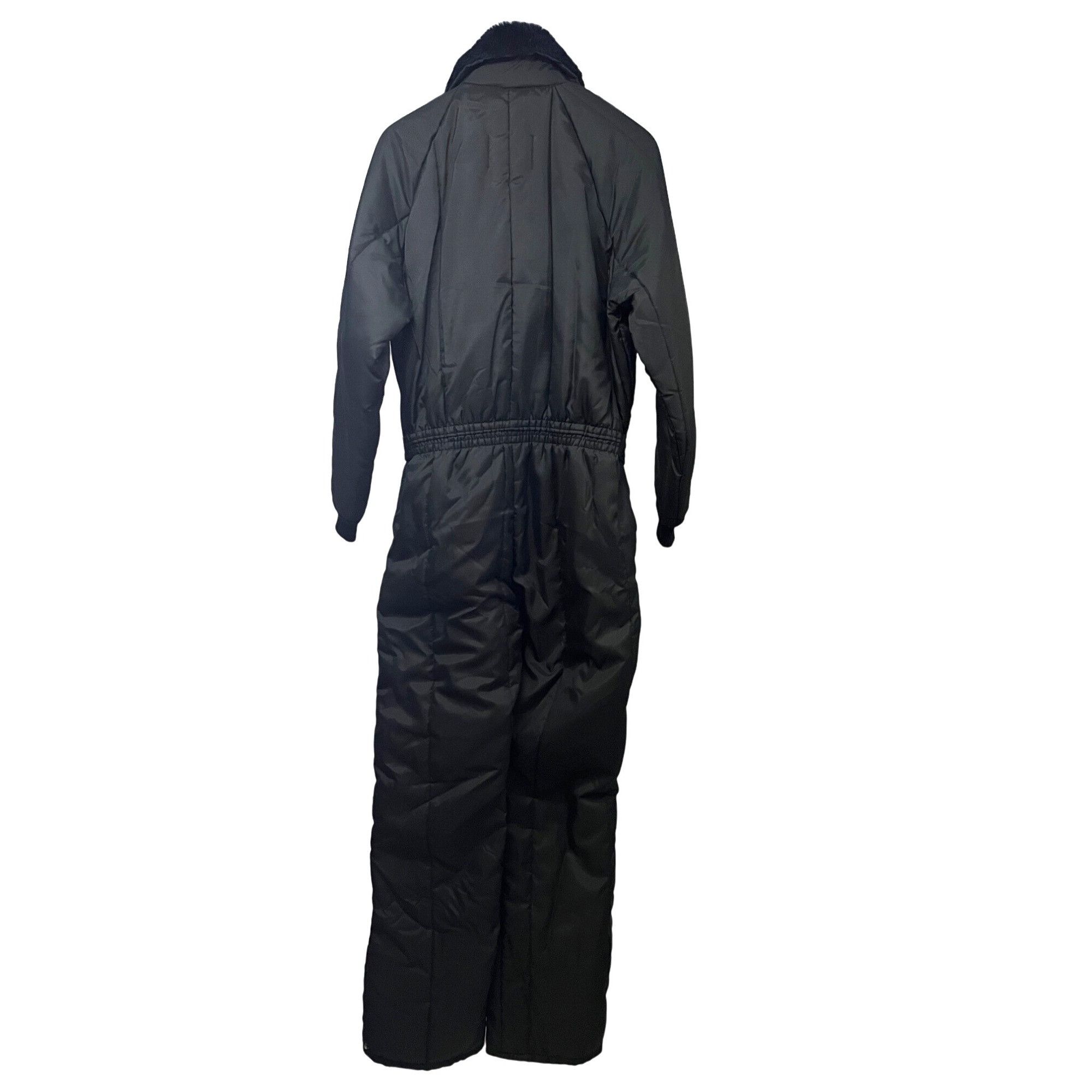 Vintage Walls Blizzard Pruf Womens Black Insulated Quilted Belted Zi Size 38" / US 16 / IT 52 - 2 Thumbnail