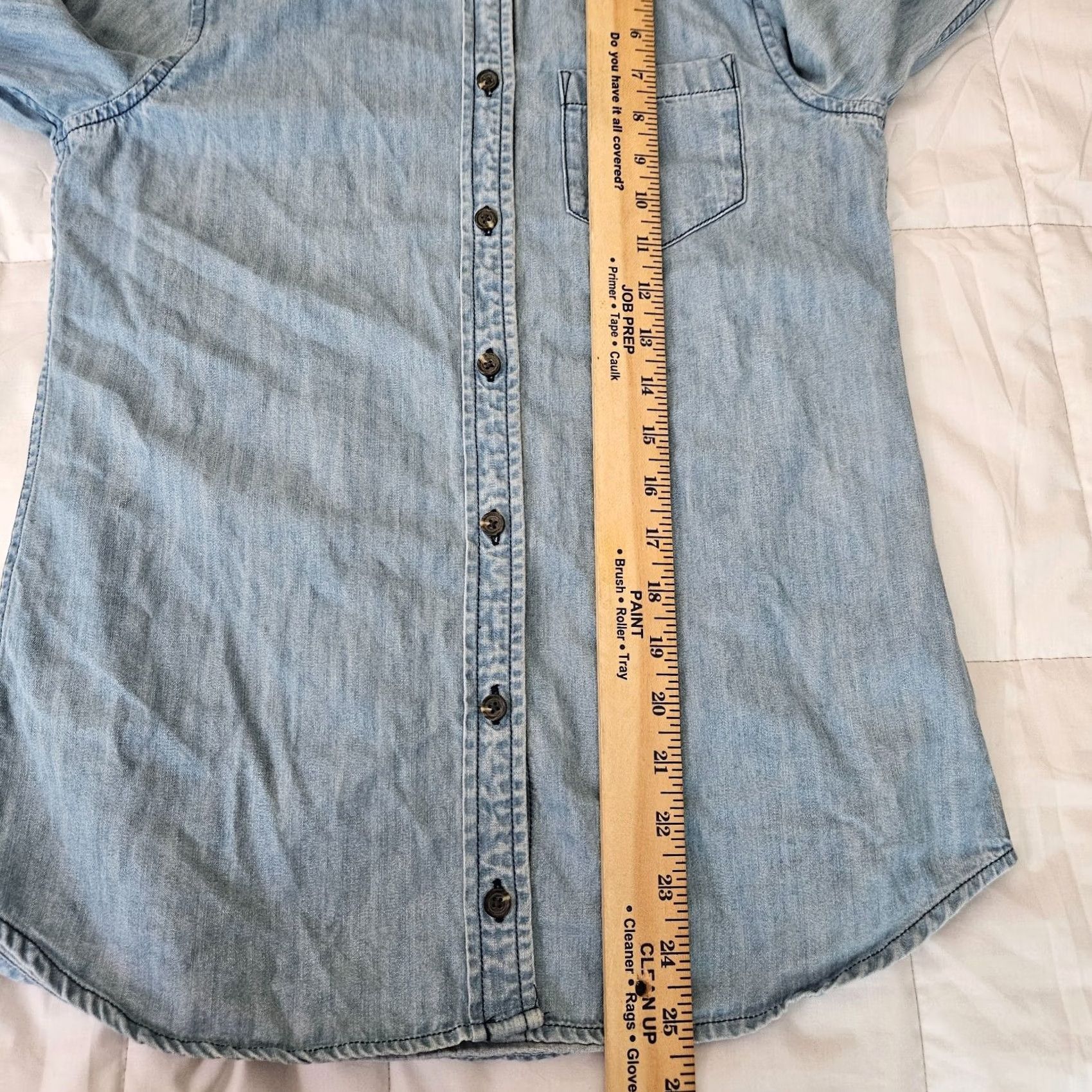 Vintage AG Adriano Goldschmied Women's Blue Button-Up Long Sleeve Shirt S Size S / US 4 / IT 40 - 5 Thumbnail