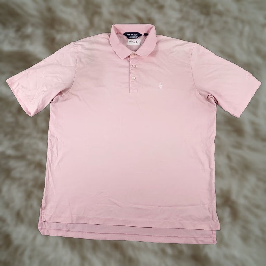 Ralph Lauren VINTAGE Ralph Lauren Polo Shirt Mens Large Pink Pony Short Sleeve Shirt Adult Large Pink Polo Size US L / EU 52-54 / 3 - 1 Thumbnail