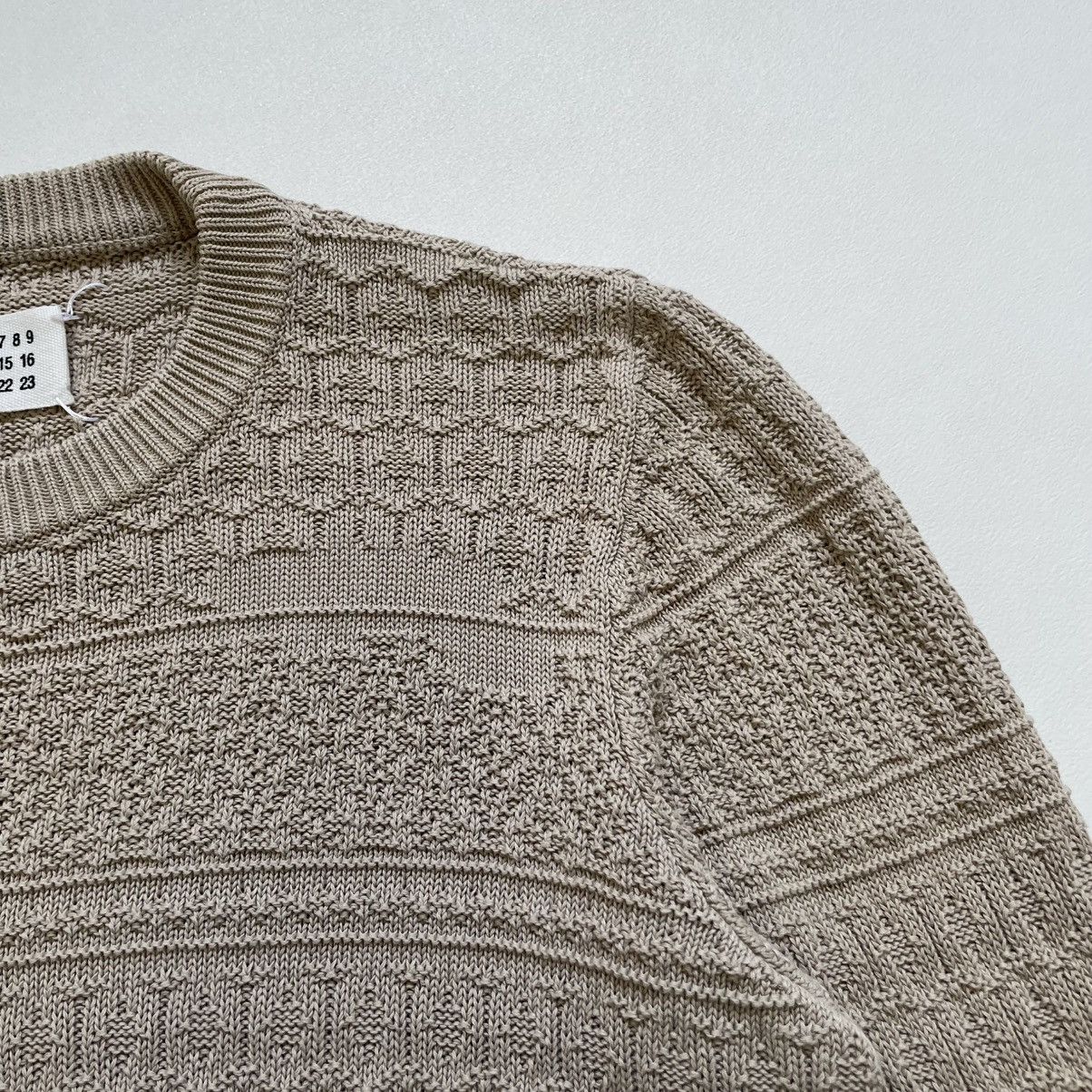 Maison Margiela ‘Destroyed Fair Isle’ Weave Beige Sweater Size US M / EU 48-50 / 2 - 7 Thumbnail
