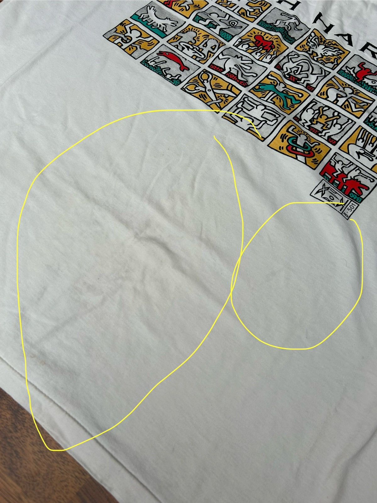 Keith Haring × Vintage Vintage 90’s Keith Haring T-shirt Single Stitch Size US L / EU 52-54 / 3 - 9 Thumbnail