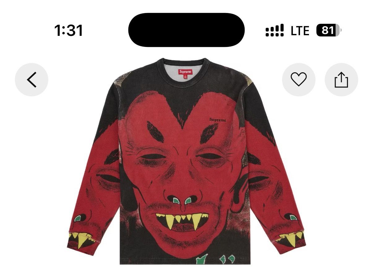 Supreme Supreme Mike Kelley Thermal Size US L / EU 52-54 / 3 - 2 Thumbnail