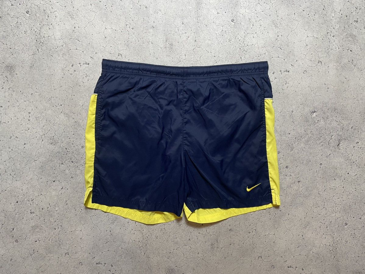 Nike × Vintage Nike Big Logo Vintage Nylon Shorts Size US 33 - 2 Thumbnail