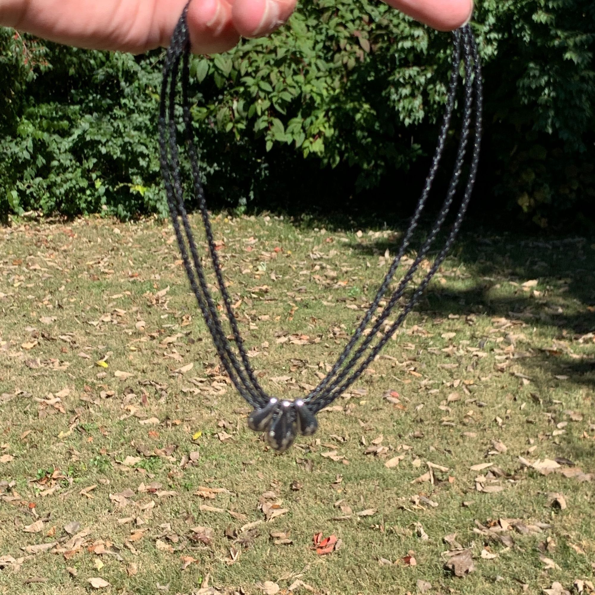 Designer Beautiful Women's Black Necklace With Pretty Teardrop Size ONE SIZE - 7 Thumbnail