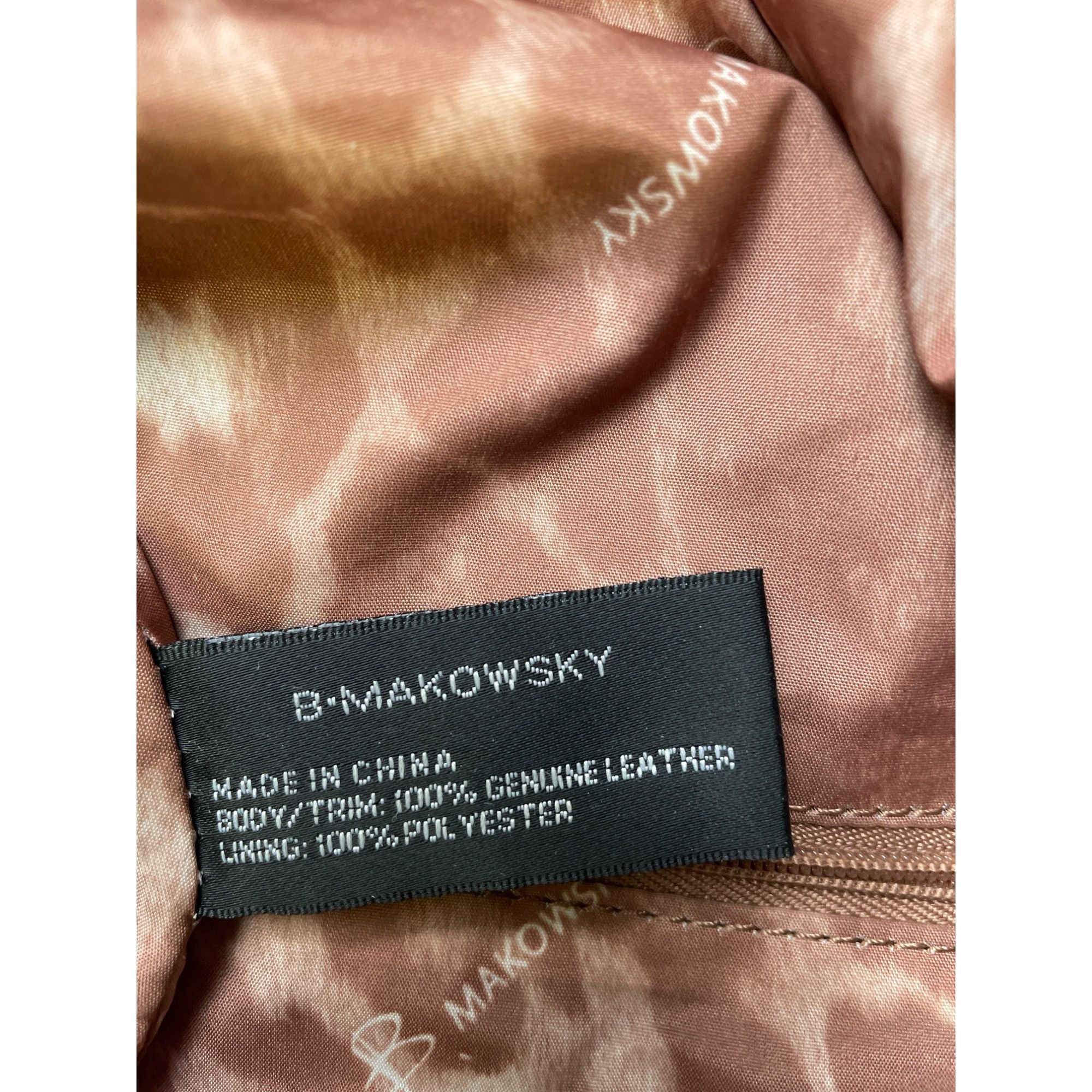 Other B Makowsky Women's Black Pebble Leather Pick Stitch Shoulder Size ONE SIZE - 8 Thumbnail