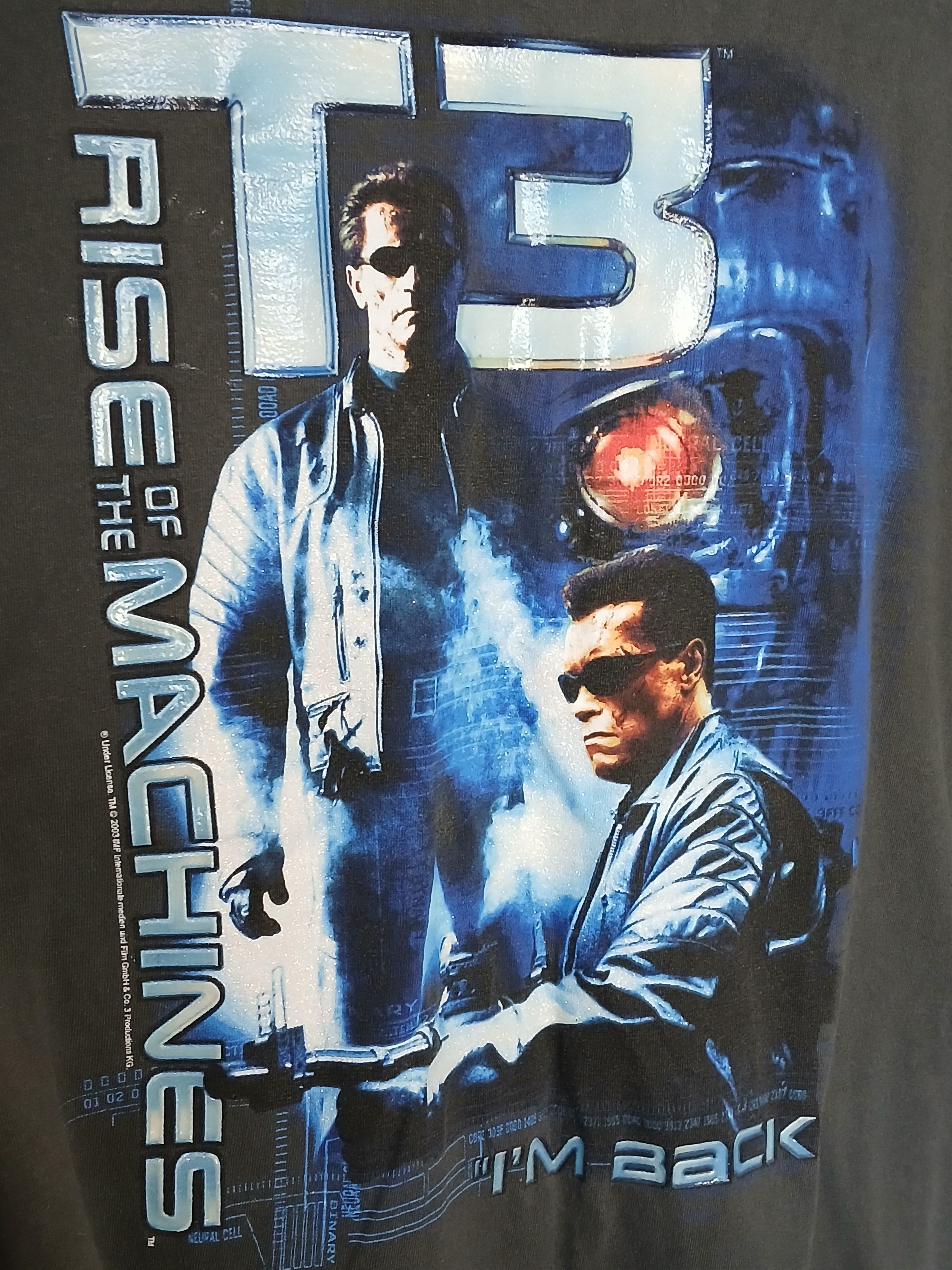 Vintage Vintage 2003 Terminator Rise Of The Machines Movie T-Shirt Size US M / EU 48-50 / 2 - 3 Thumbnail