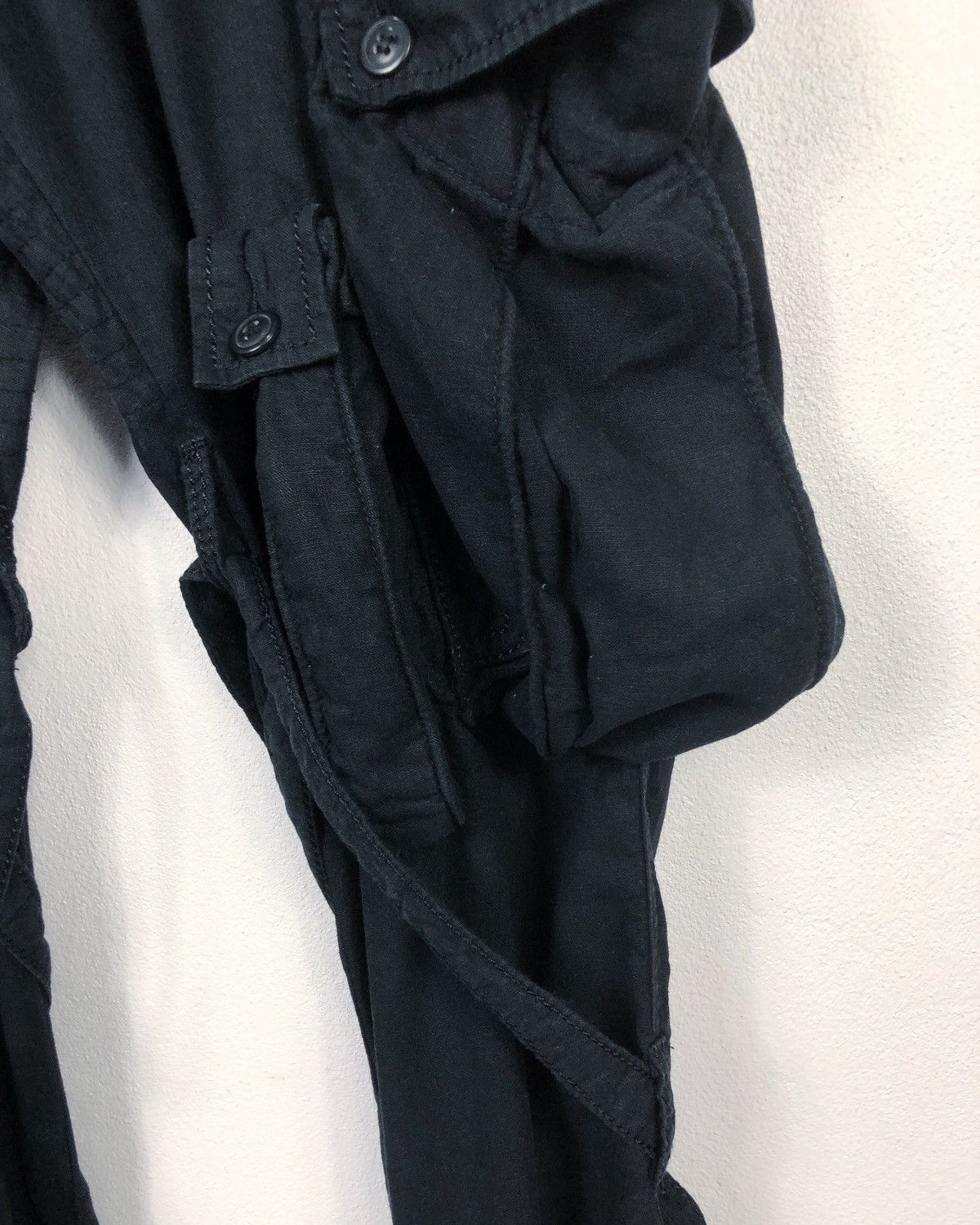 BUFFALO BOBS Rare Buffalo Bobs Noir Punk Bondage Cargo Pants Size US 30 / EU 46 - 6 Thumbnail