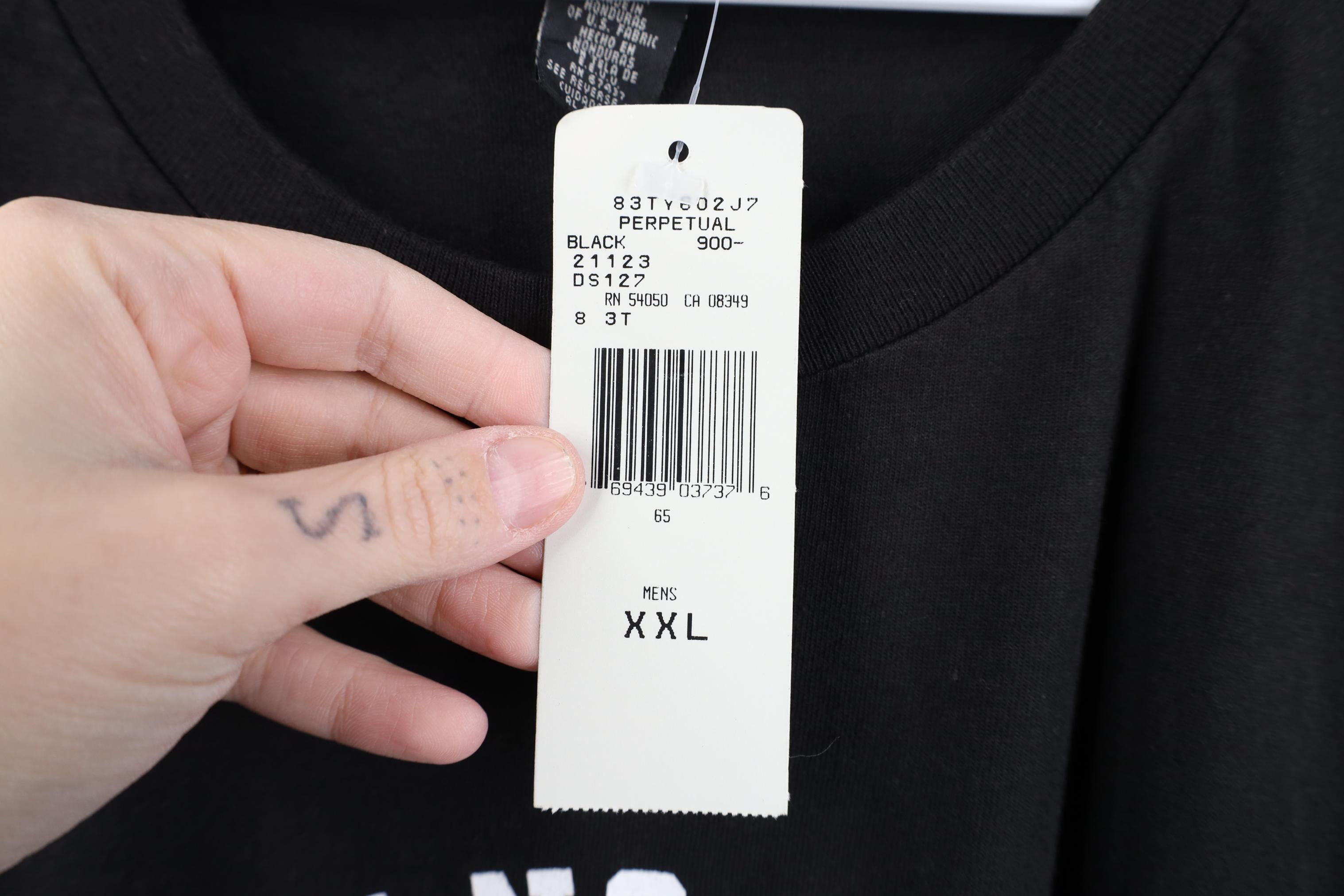 Polo Ralph Lauren Deadstock Vintage 90s Ralph Lauren Monogram T-Shirt Black Size US XXL / EU 58 / 5 - 6 Thumbnail