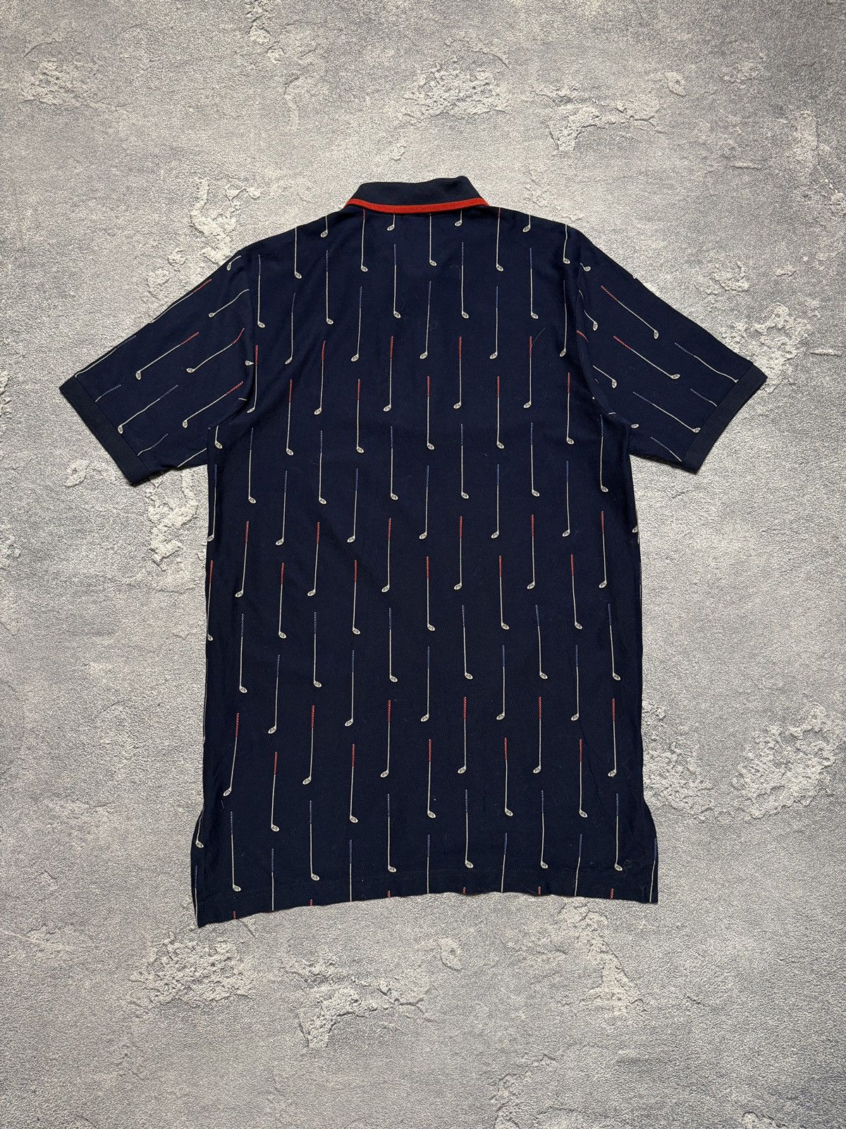Polo Ralph Lauren × Vintage 90s Polo Golf Ralph Lauren 1/3 Button Collared Striped Tee Size US L / EU 52-54 / 3 - 2 Thumbnail