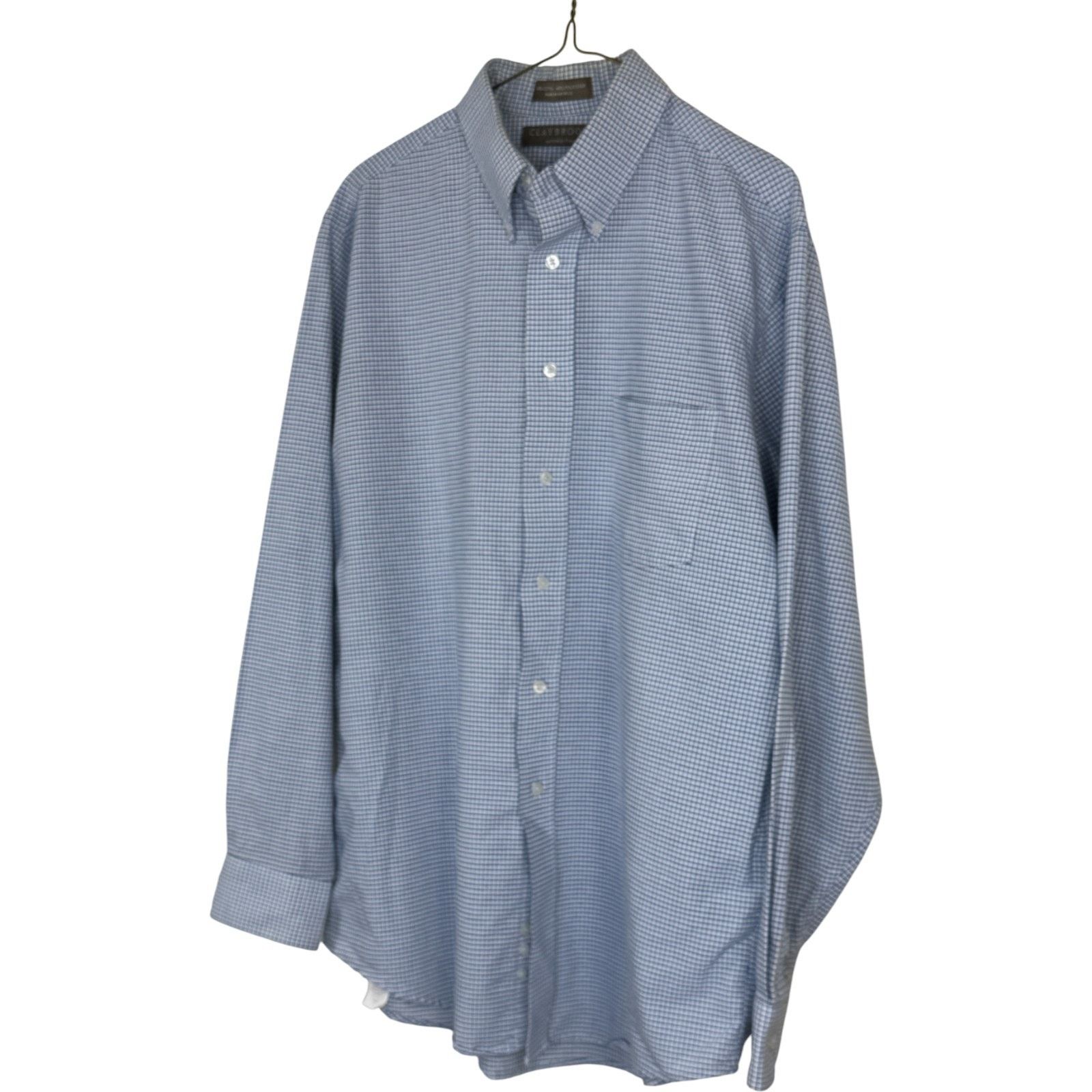 Other Claybrooke Wrinkle Free Button Up Shirt 16 34/35 Blue Check Size US L / EU 52-54 / 3 - 9 Thumbnail