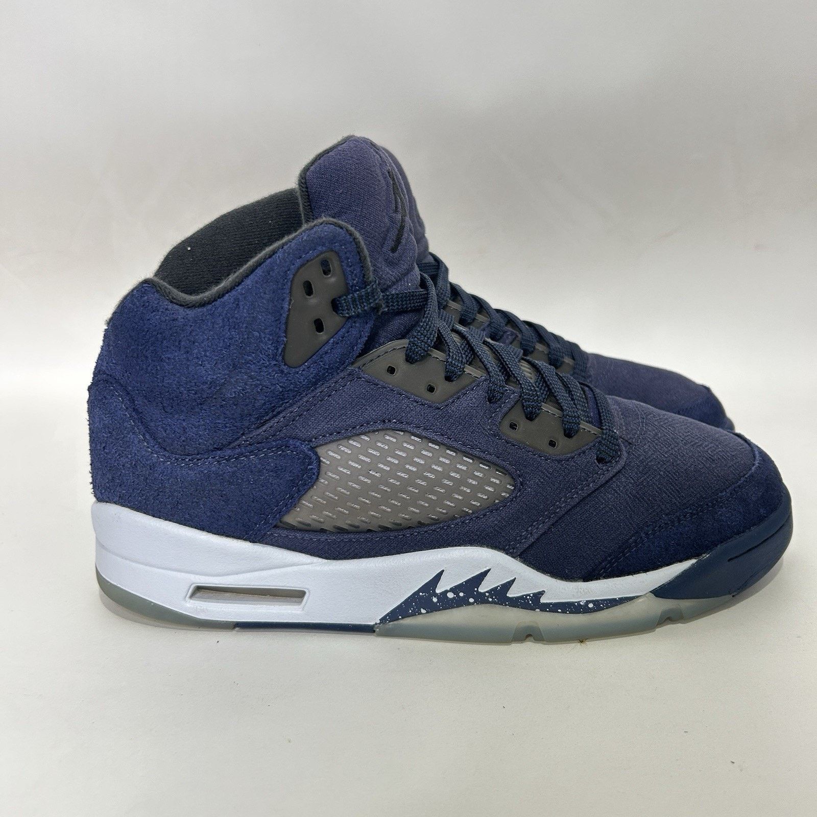 Jordan Brand Nike Air Jordan 5 Retro SE “Midnight Navy/Georgetown" Size US 9 / EU 42 - 4 Thumbnail
