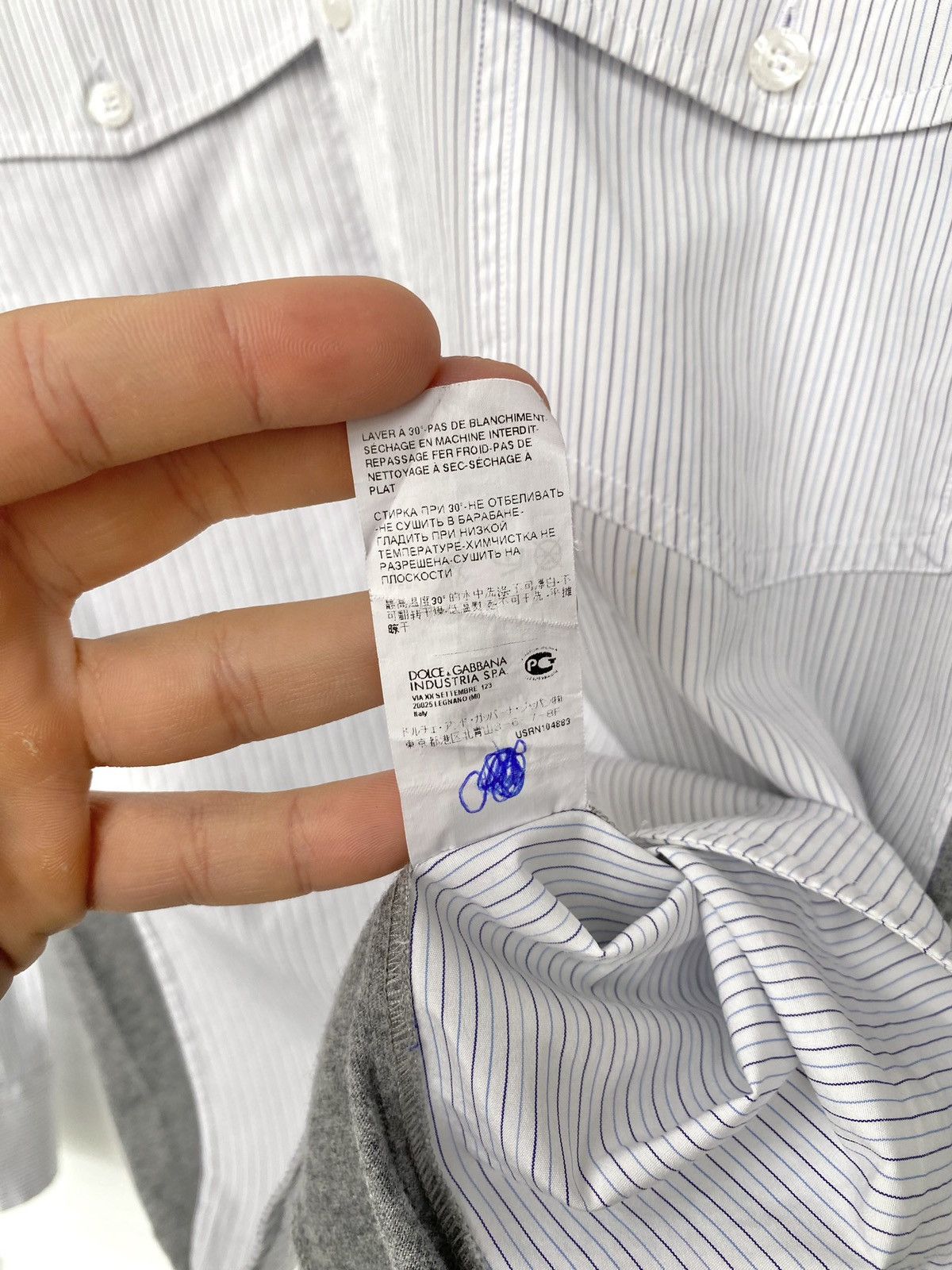Dolce & Gabbana Dolce & Gabbana Striped 1/6 Button Up Shirt Military Size US S / EU 44-46 / 1 - 13 Thumbnail
