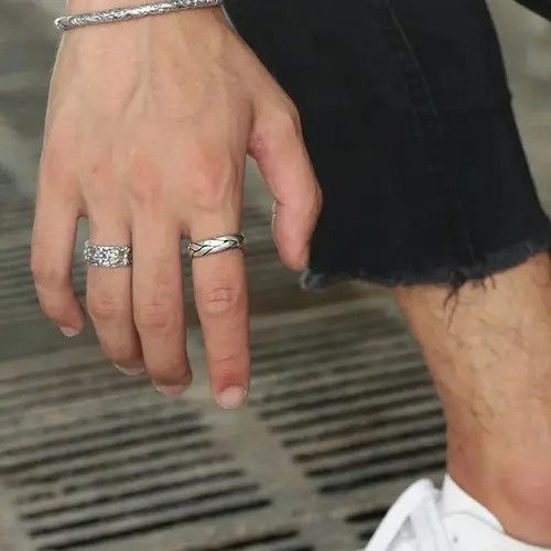 Designer × Jewelry Classic Punk Ring Size ONE SIZE - 2 Thumbnail