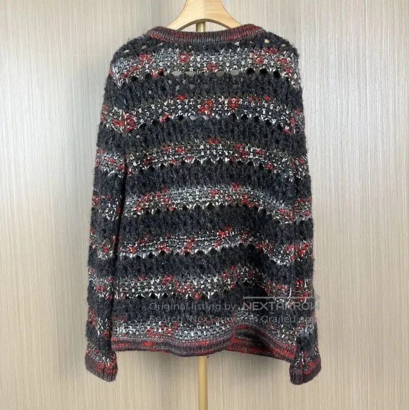 Chanel Chanel Colorblock Wool Cardigan for Women . Size L / US 10 / IT 46 - 2 Thumbnail