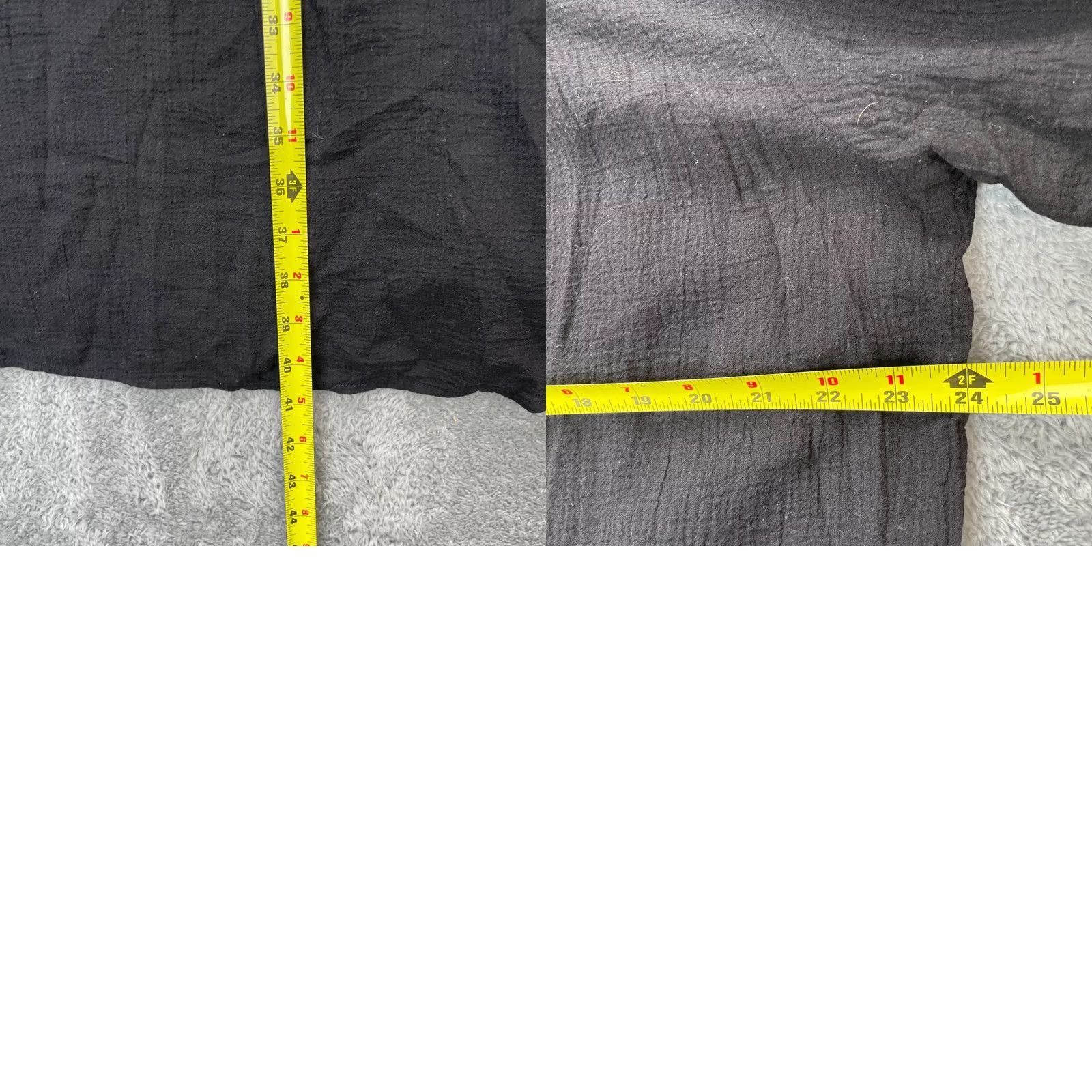 Vintage Seafolly Shirt Dress Womens L Black Cotton Crinkle Midi Twill Seafolly Beach Classic Preppy Collared Pockets Button Roll Tab Sleeve Cadence: N/A Size L / US 10 / IT 46 - 8 Thumbnail